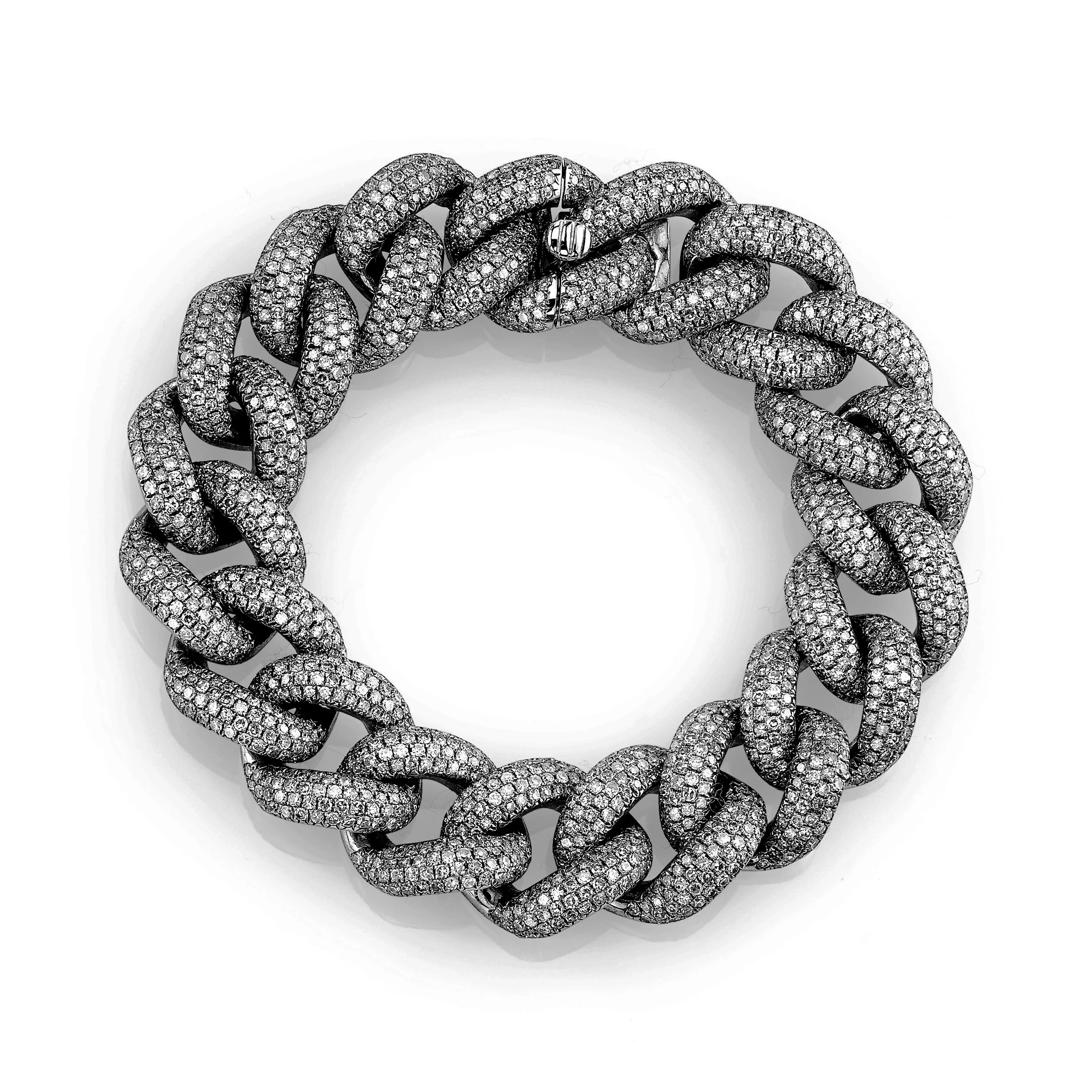 MEN'S DIAMOND PAVE JUMBO LINK BRACELET - Image 5