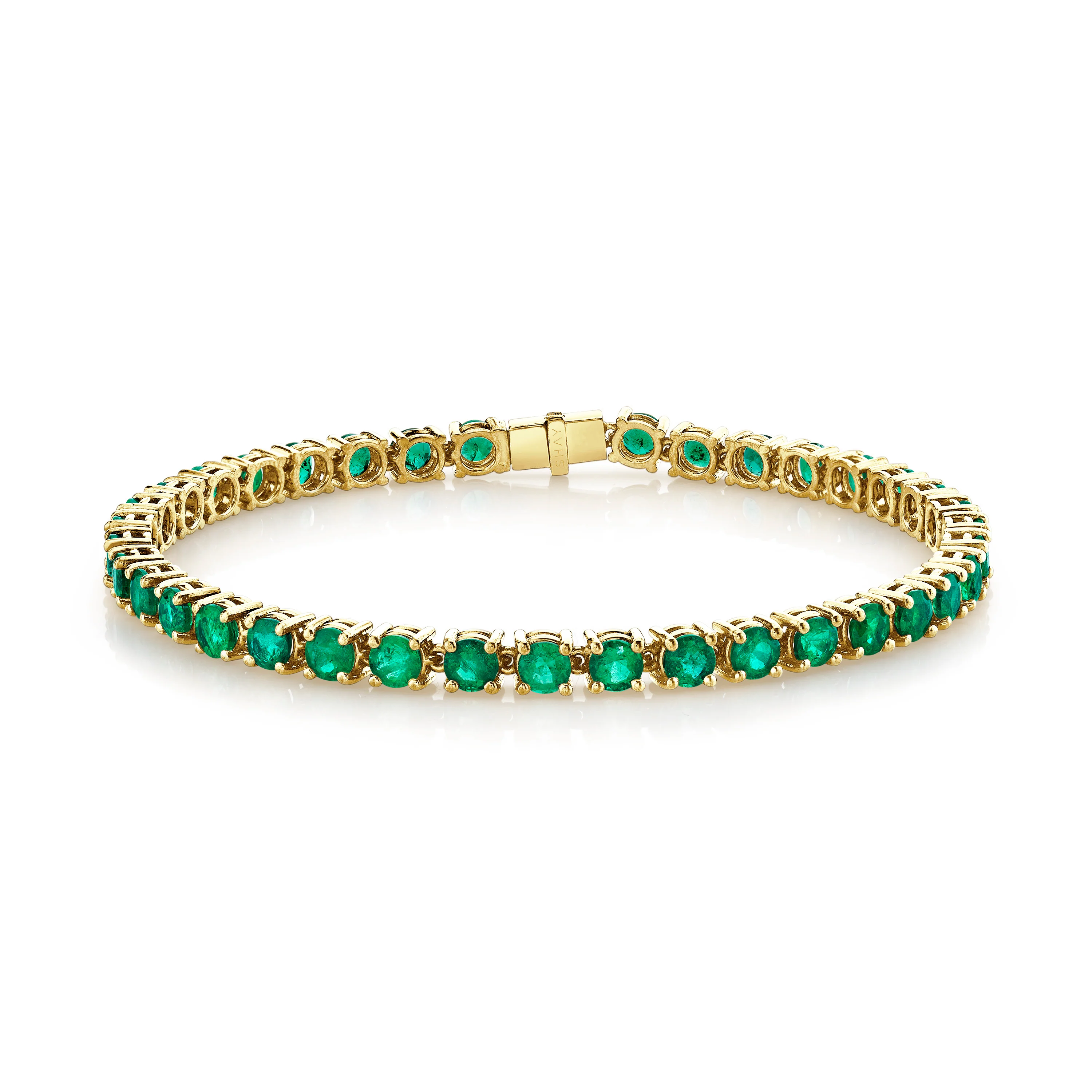 MEN'S EMERALD TENNIS BRACELET