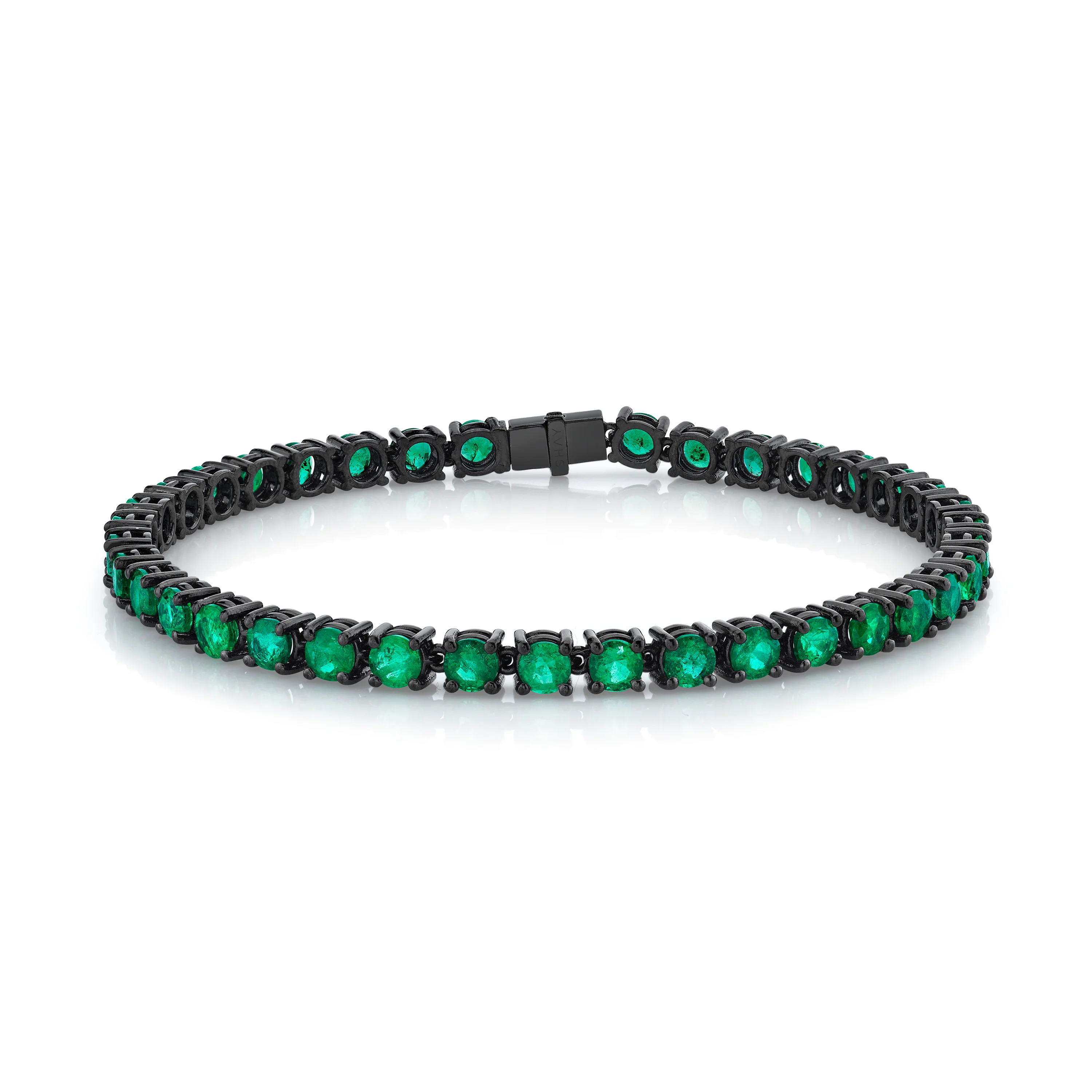 MEN'S EMERALD TENNIS BRACELET - Image 2
