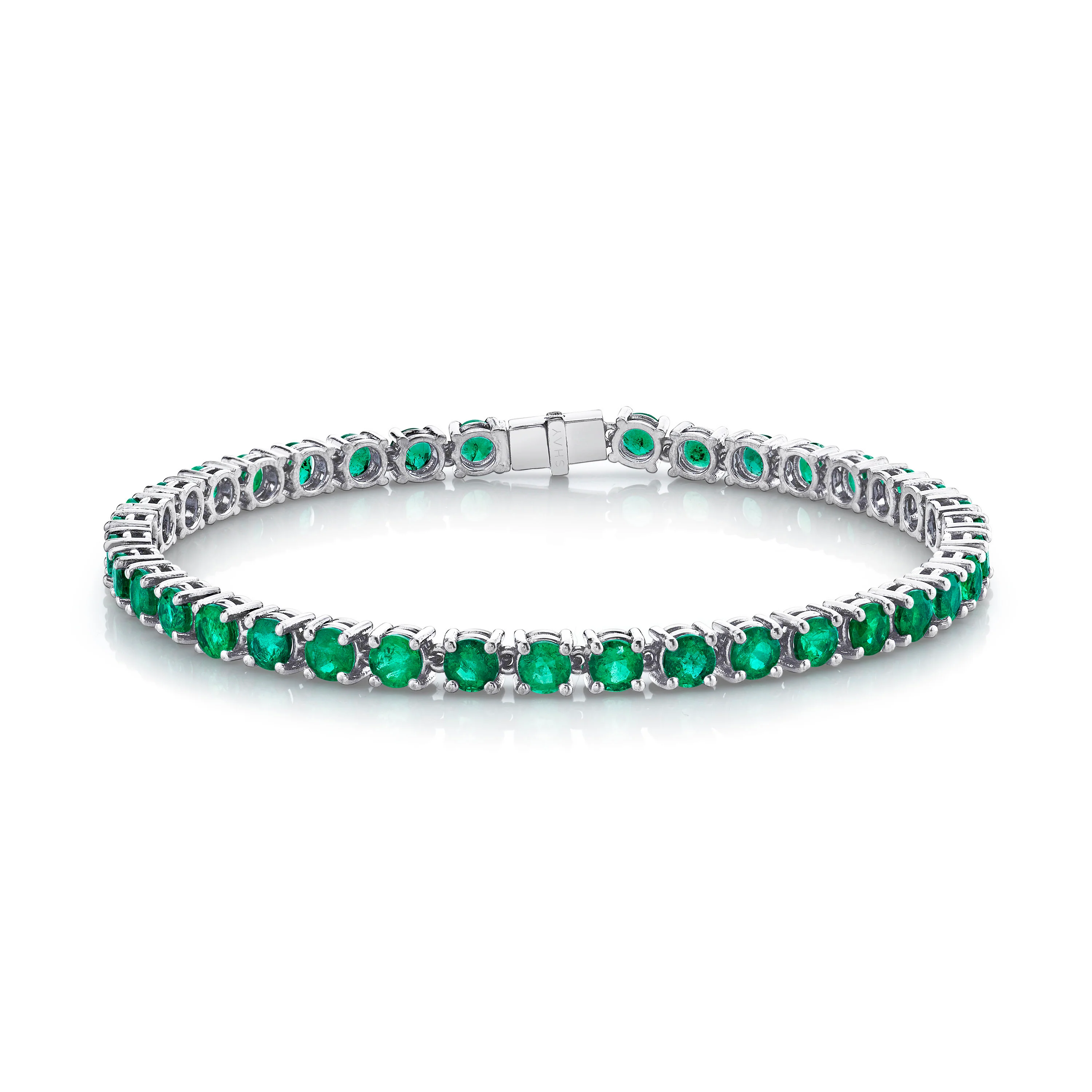 MEN'S EMERALD TENNIS BRACELET - Image 3