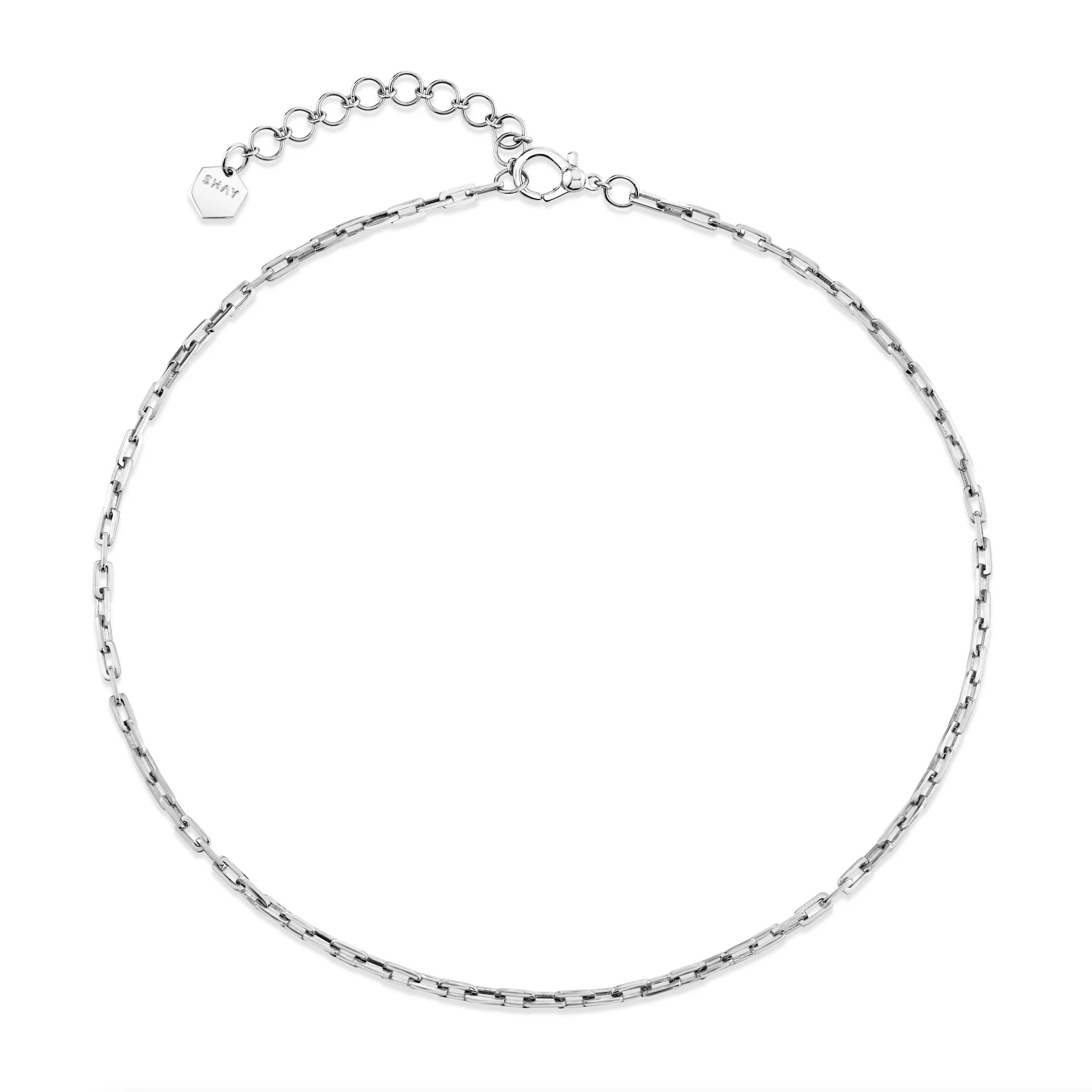 MEN'S SOLID GOLD BABY DECO LINK NECKLACE - Image 4