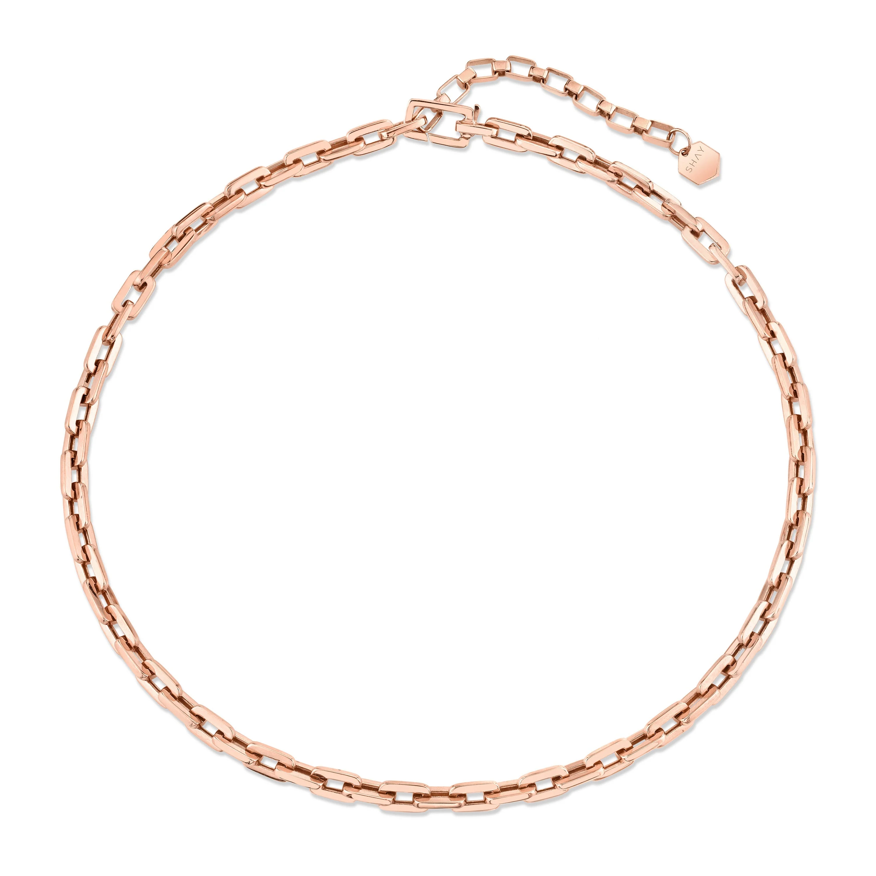 MEN'S SOLID GOLD DECO LINK NECKLACE - Image 2