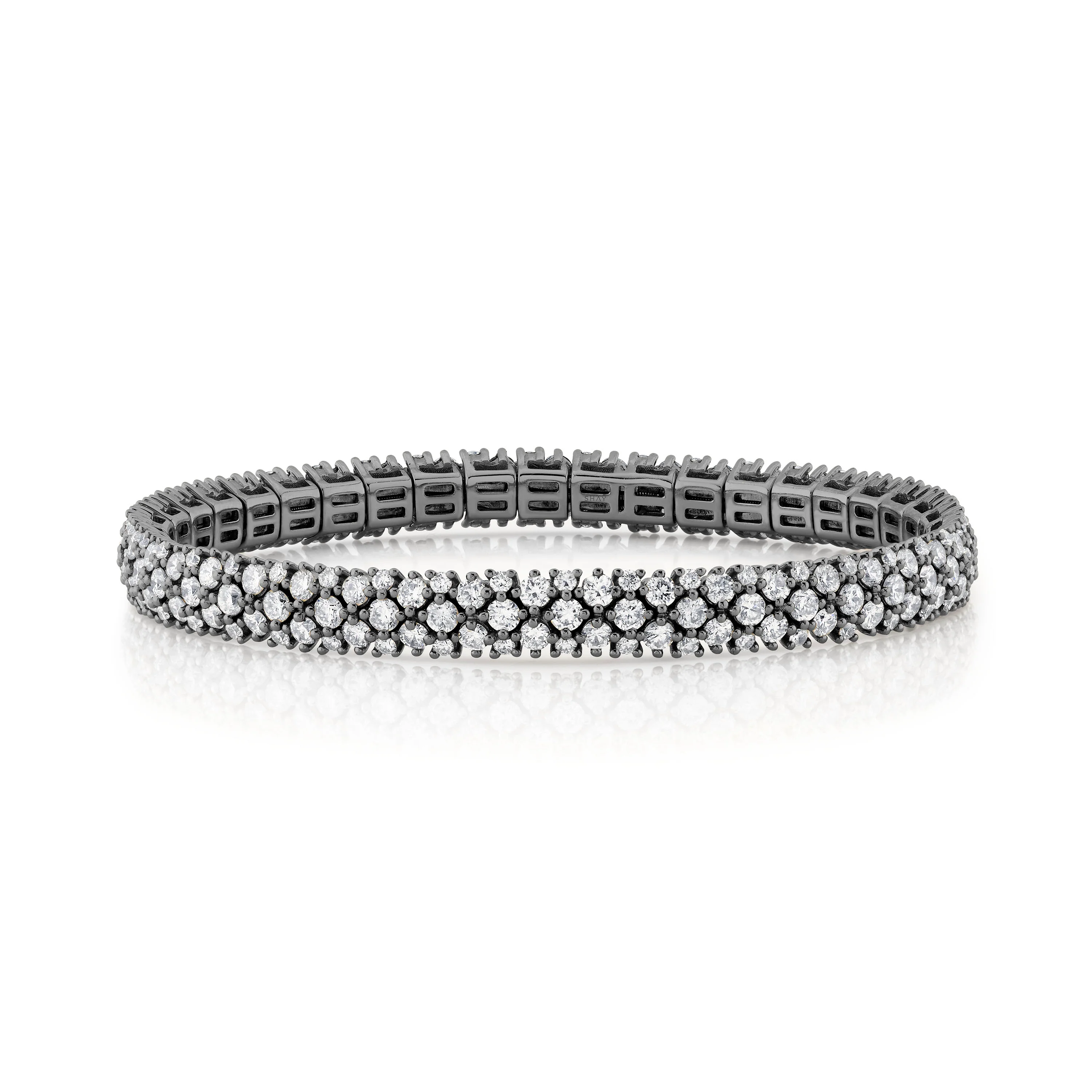 DIAMOND MESH STRETCH BRACELET, 7MM - Image 5