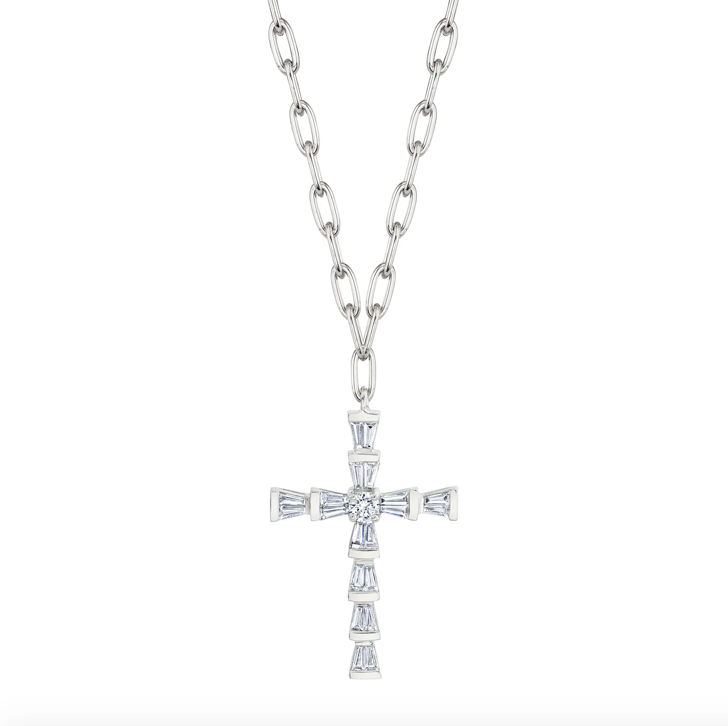 DIAMOND MINI CROSS NECKLACE