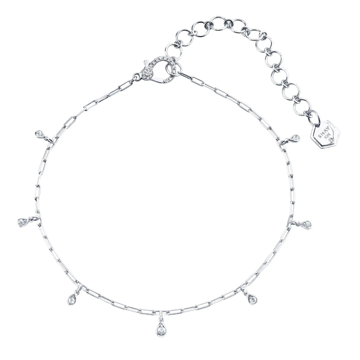 MINI ME DIAMOND BABY DANGLE DROP ANKLET - Image 3