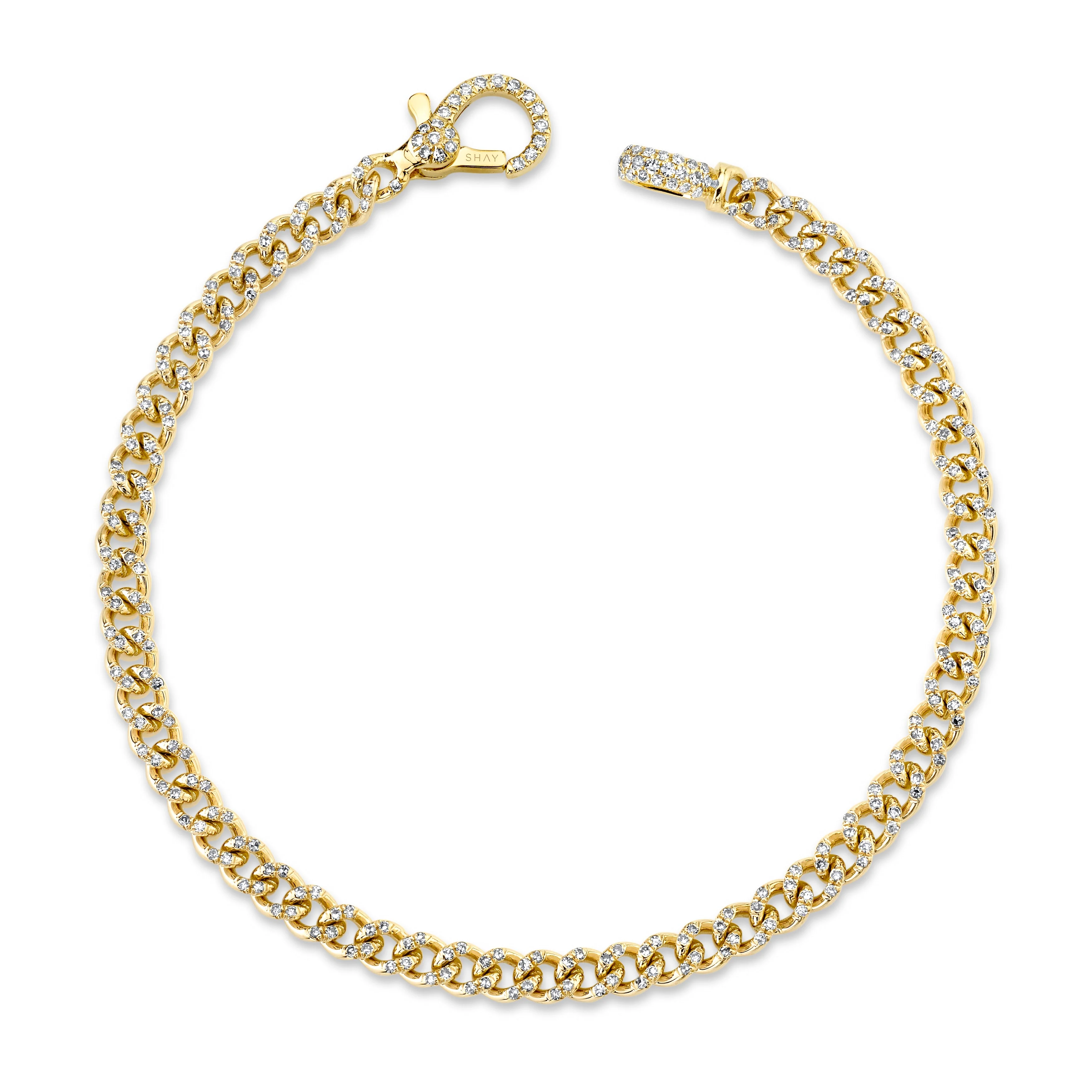 MINI ME DIAMOND PAVE BABY LINK BRACELET - Image 3