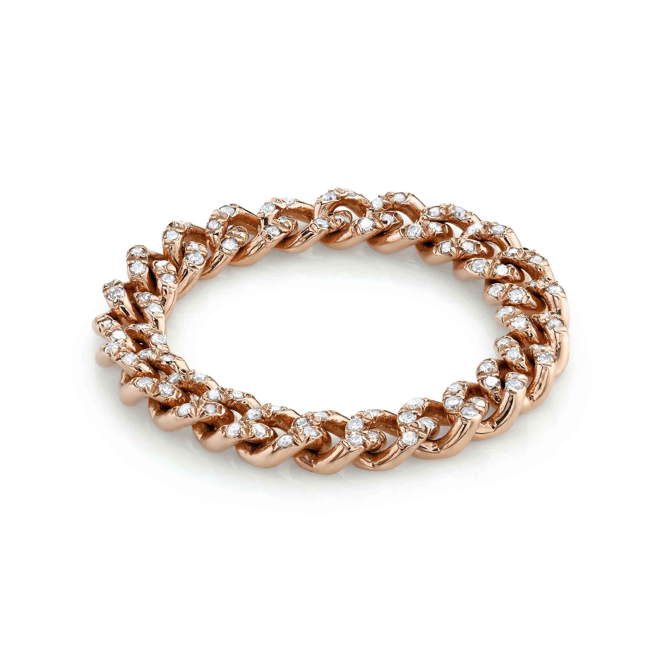 MINI ME DIAMOND PAVE BABY LINK RING