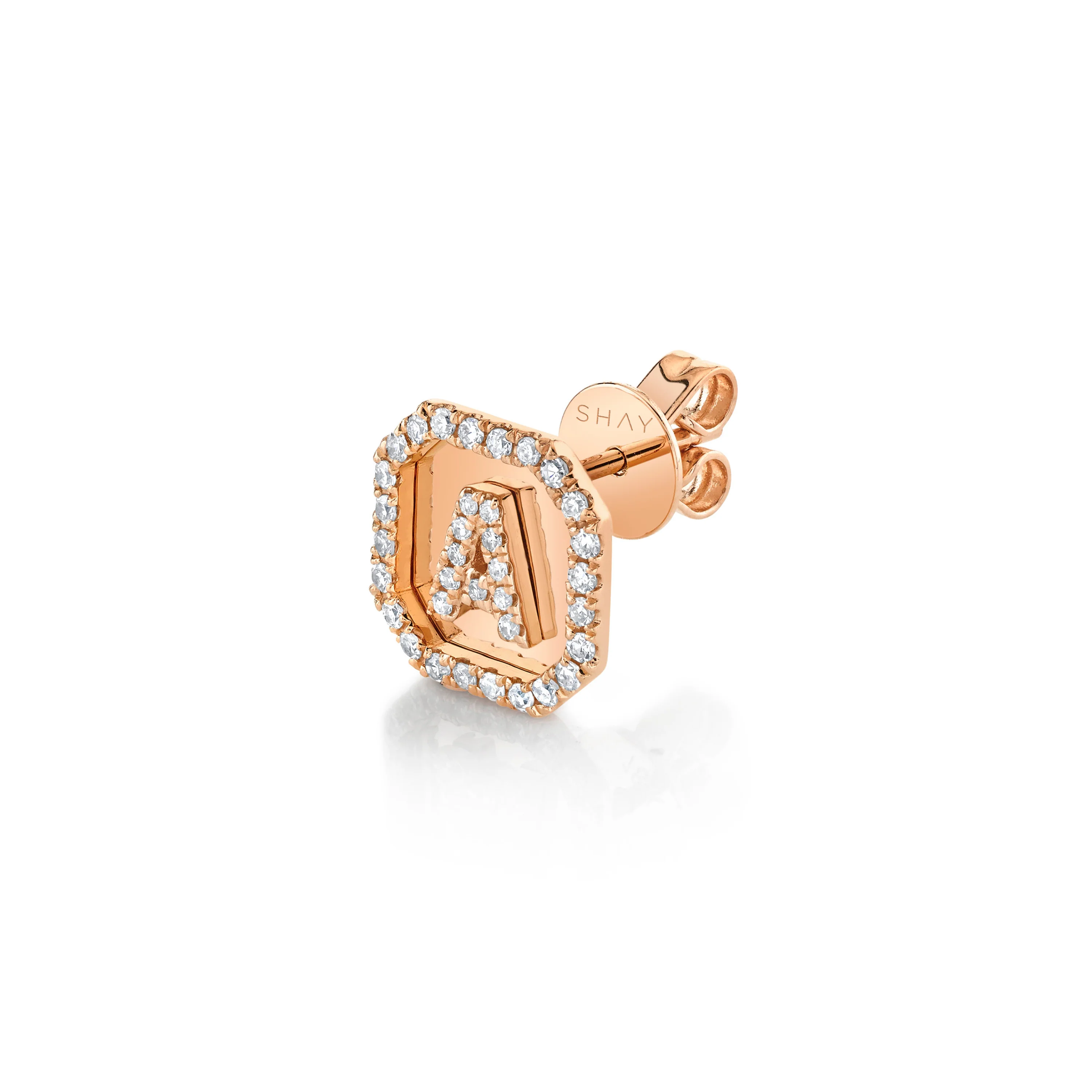 MINI ME DIAMOND INITIAL NAMEPLATE STUD - Image 4