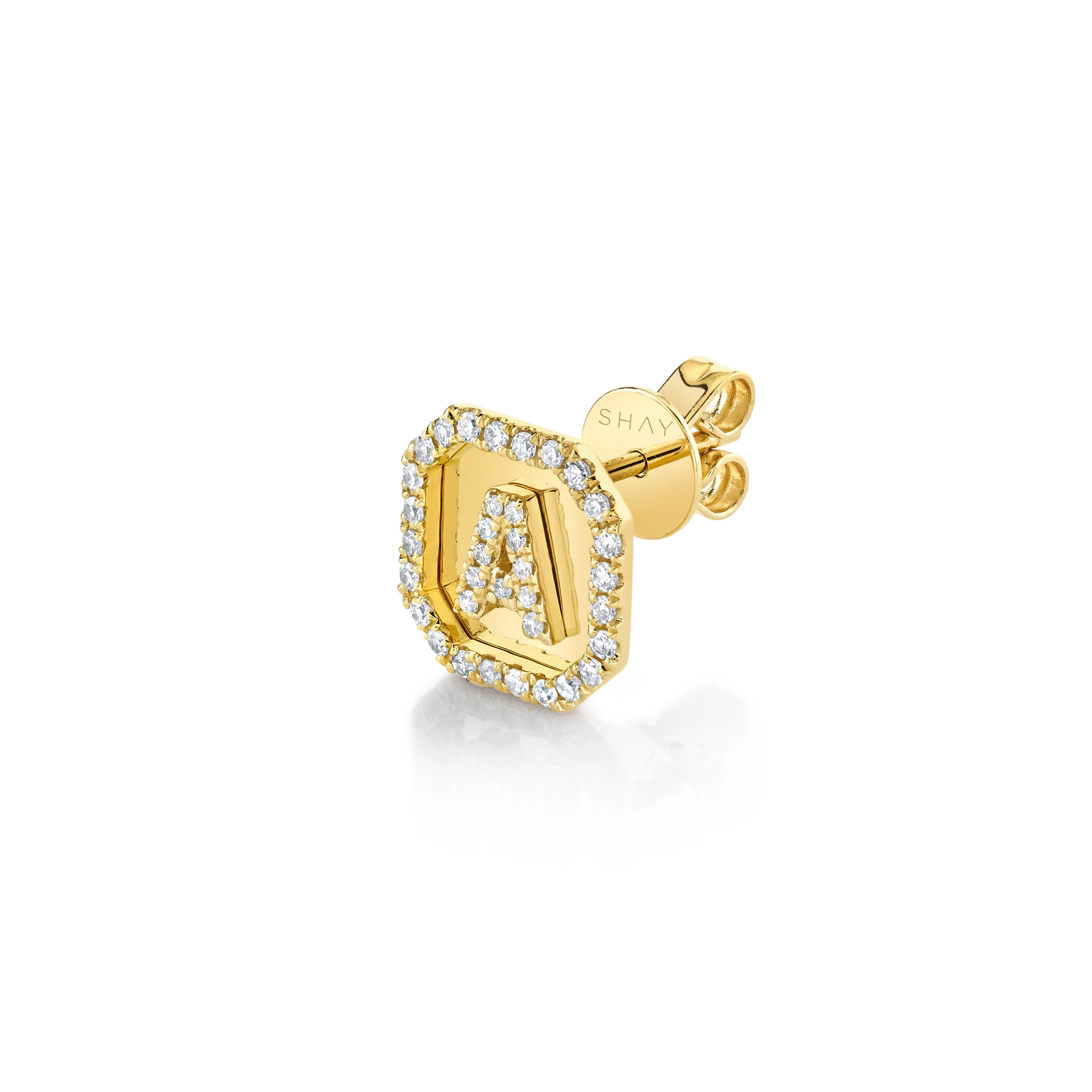 MINI ME DIAMOND INITIAL NAMEPLATE STUD - Image 6