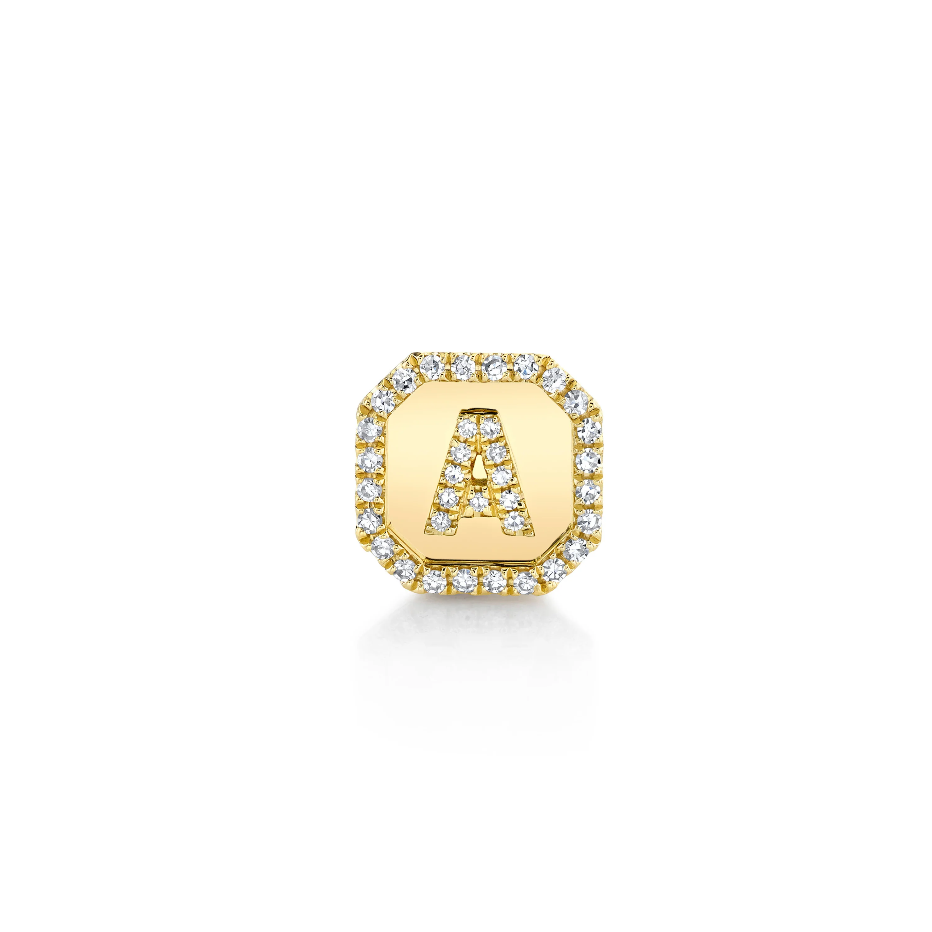 MINI ME DIAMOND INITIAL NAMEPLATE STUD - Image 7