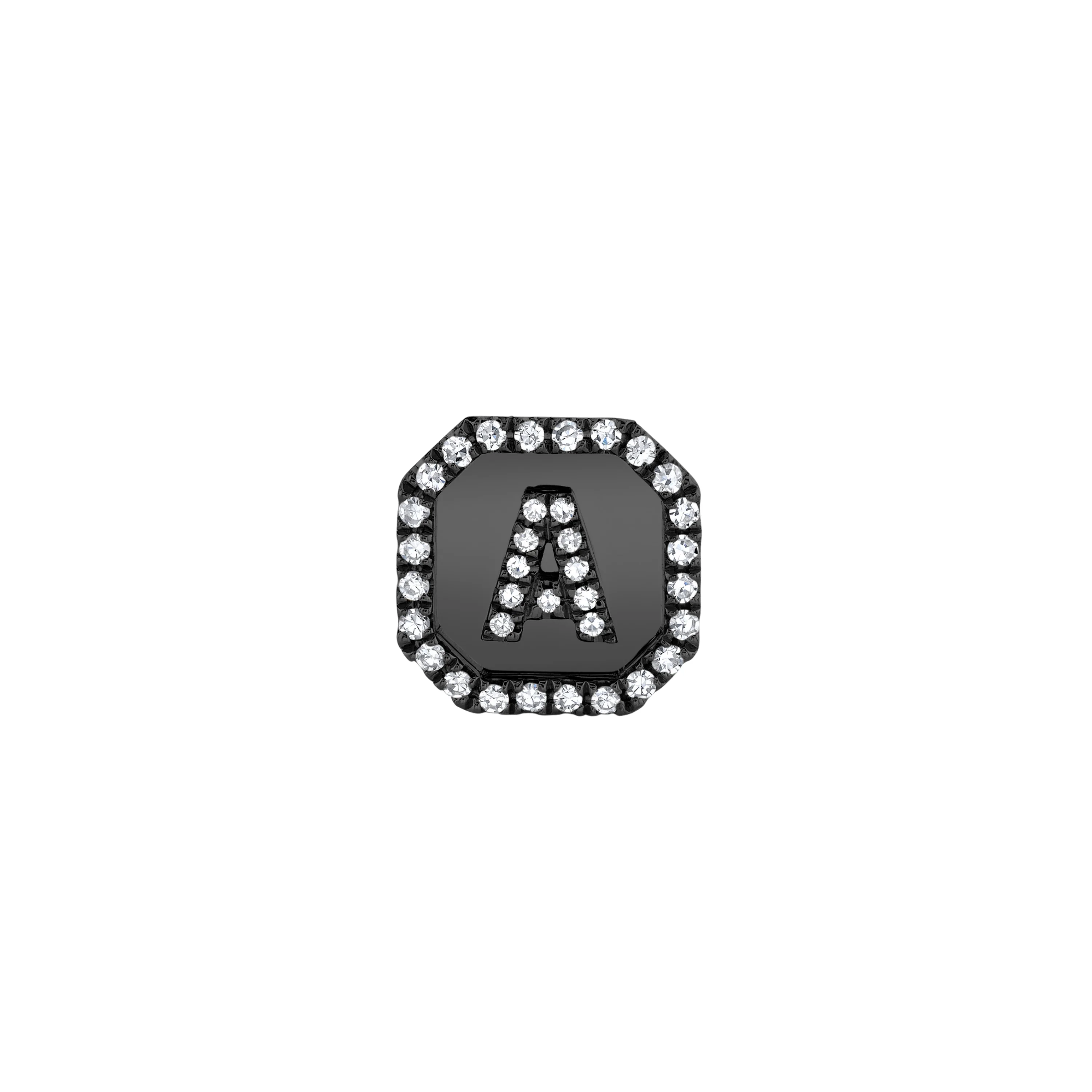 MINI ME DIAMOND INITIAL NAMEPLATE STUD - Image 9