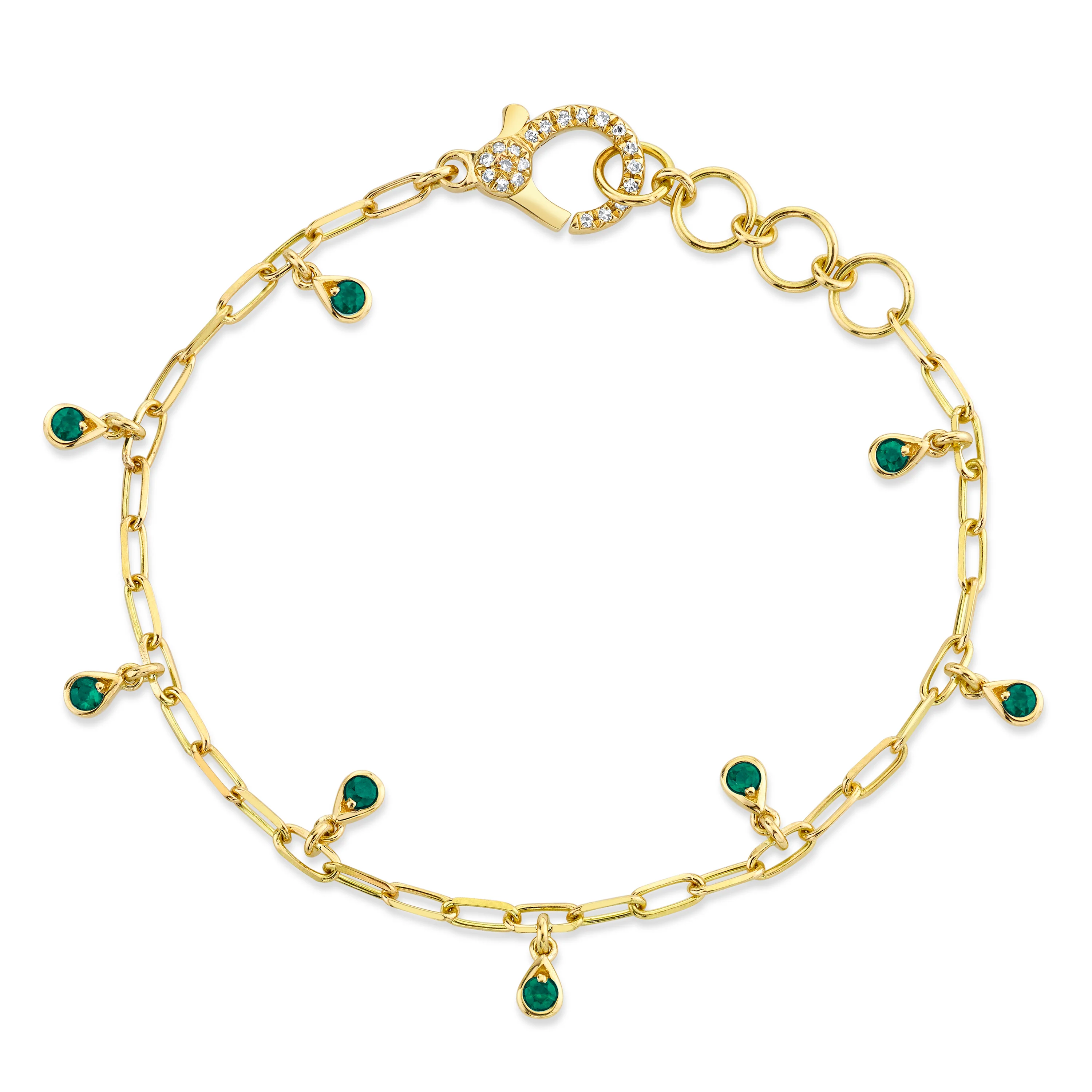 MINI ME EMERALD BABY DANGLE DROP BRACELET - Image 3