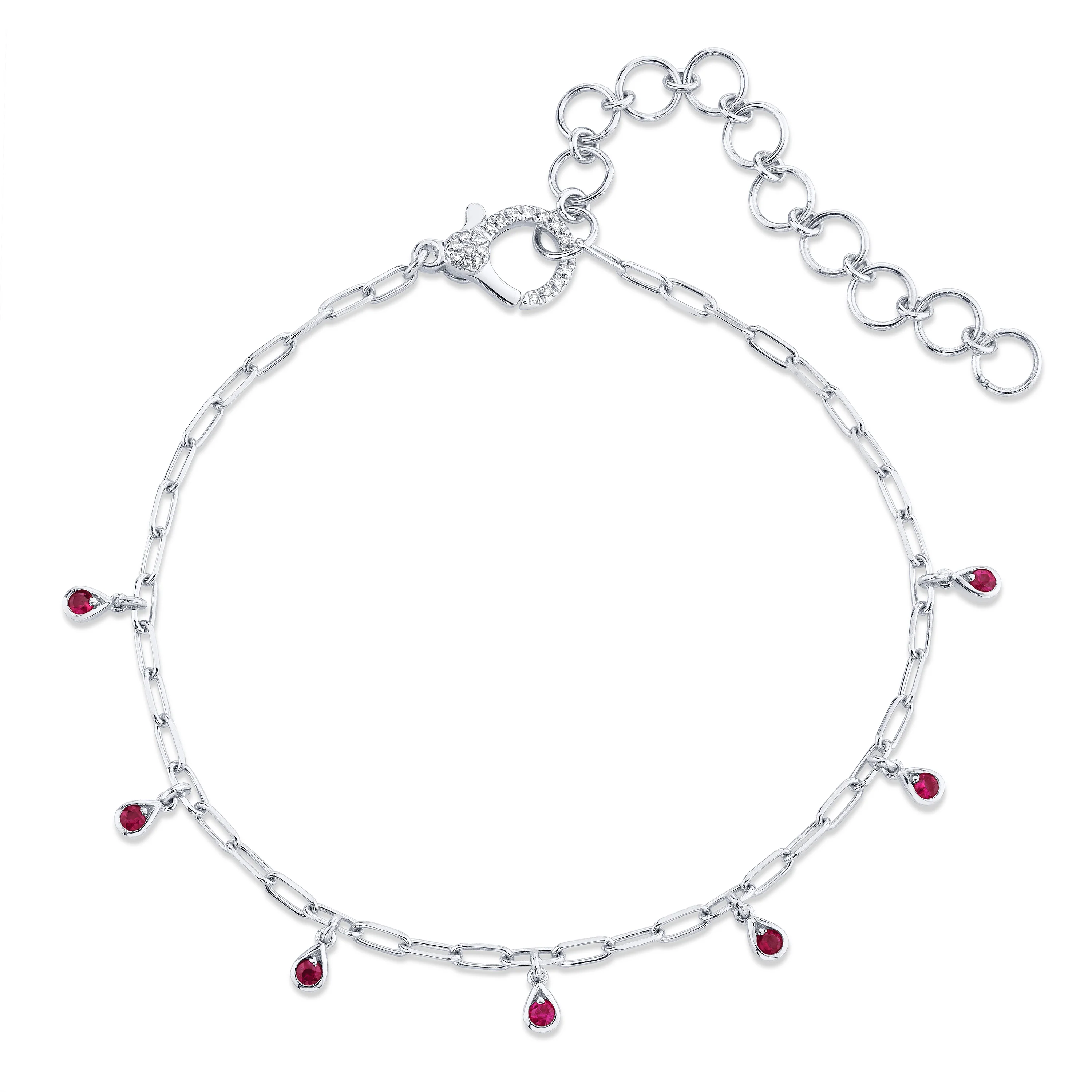 MINI ME RUBY BABY DANGLE DROP ANKLET - Image 3