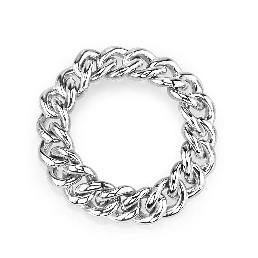 MINI ME SOLID GOLD MINI LINK RING - Image 4