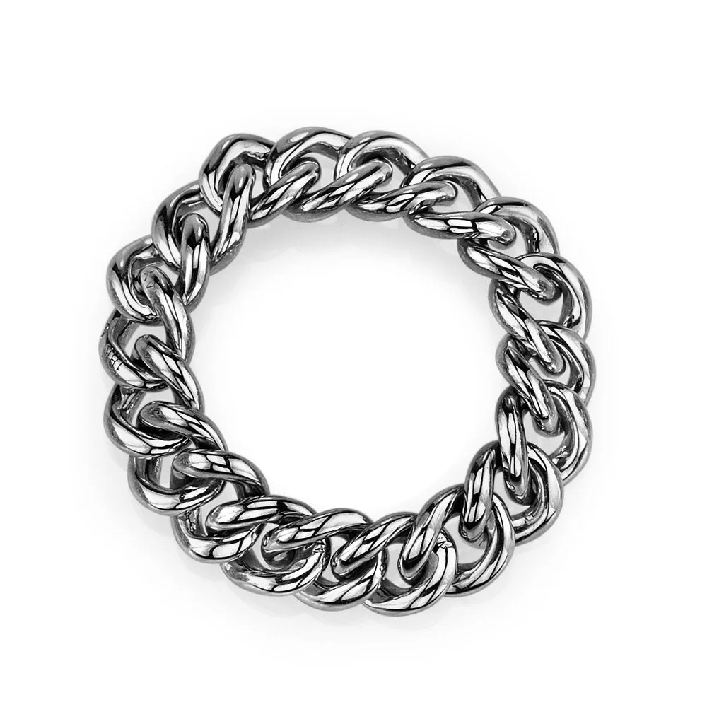 MINI ME SOLID GOLD MINI LINK RING - Image 5