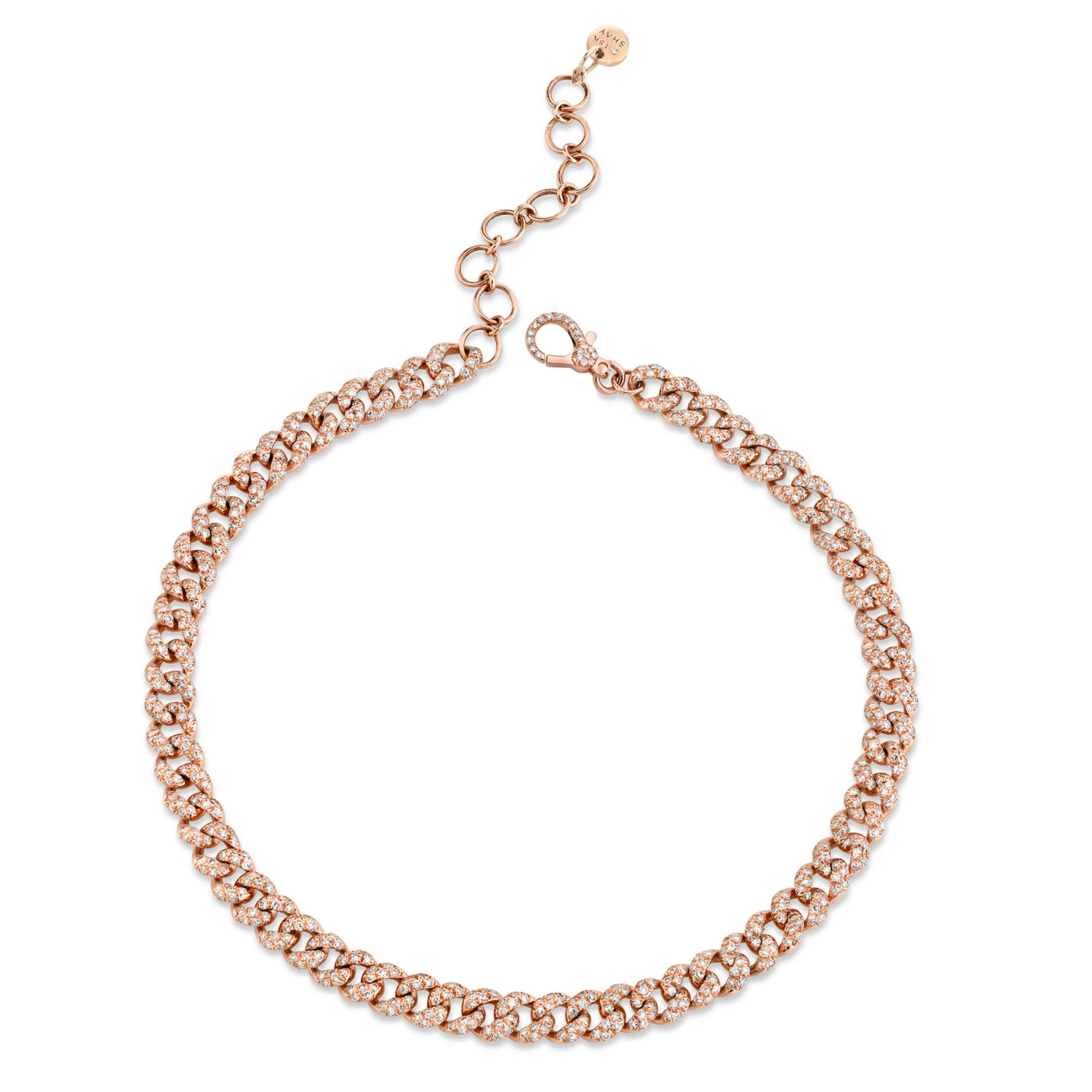 DIAMOND PAVE MINI LINK ANKLET - Image 3