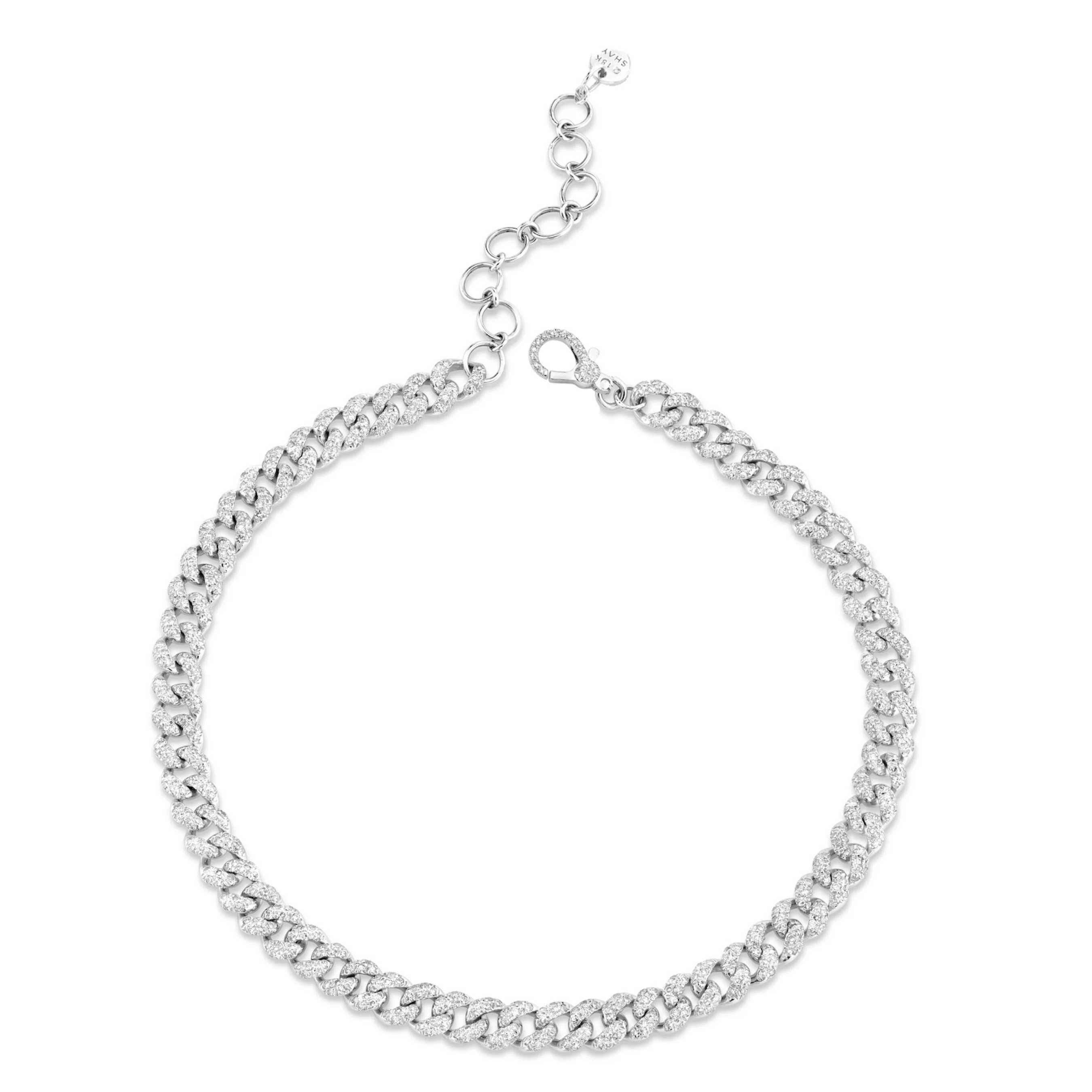 DIAMOND PAVE MINI LINK ANKLET - Image 4