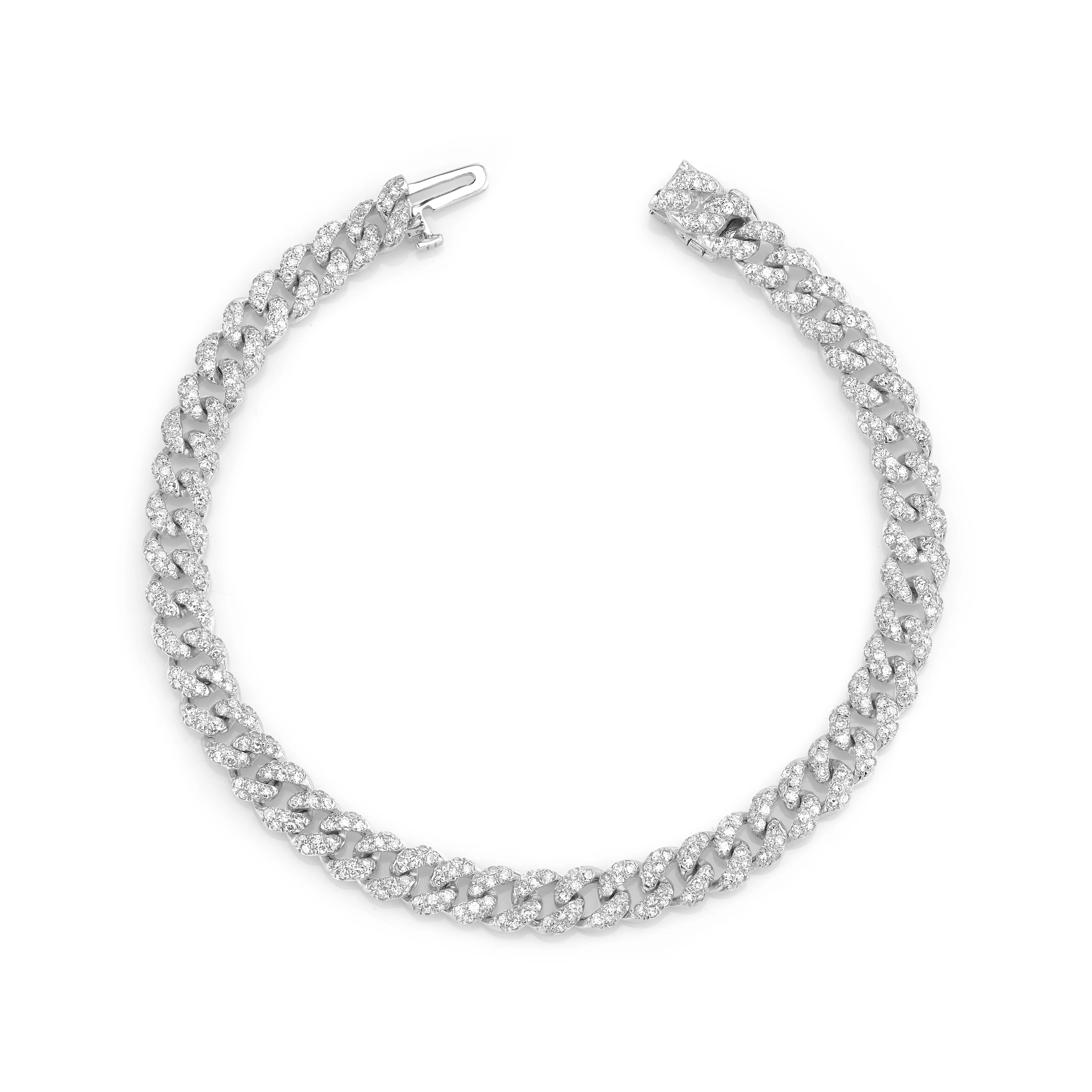 DIAMOND PAVE MINI LINK BRACELET - Image 4