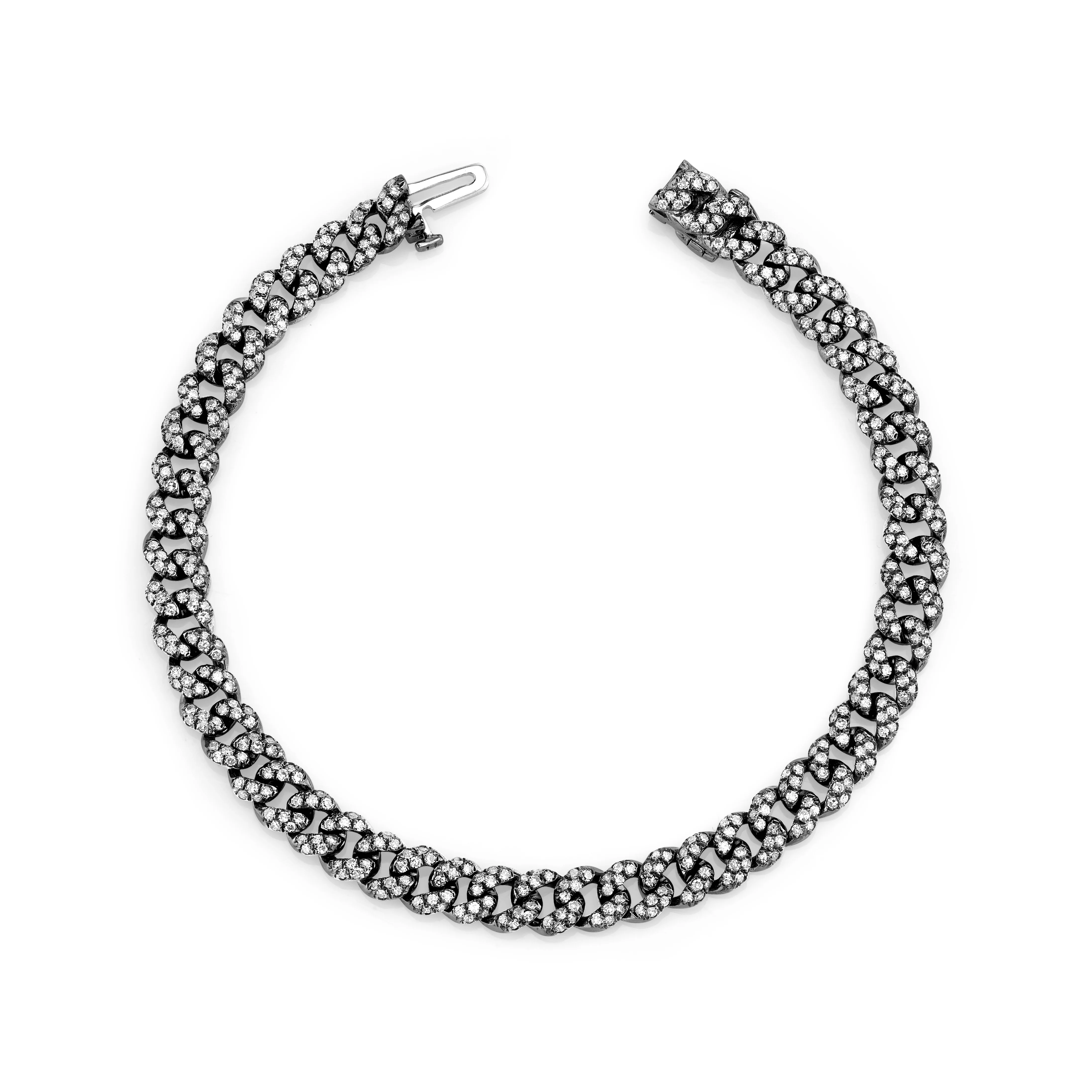 DIAMOND PAVE MINI LINK BRACELET - Image 5