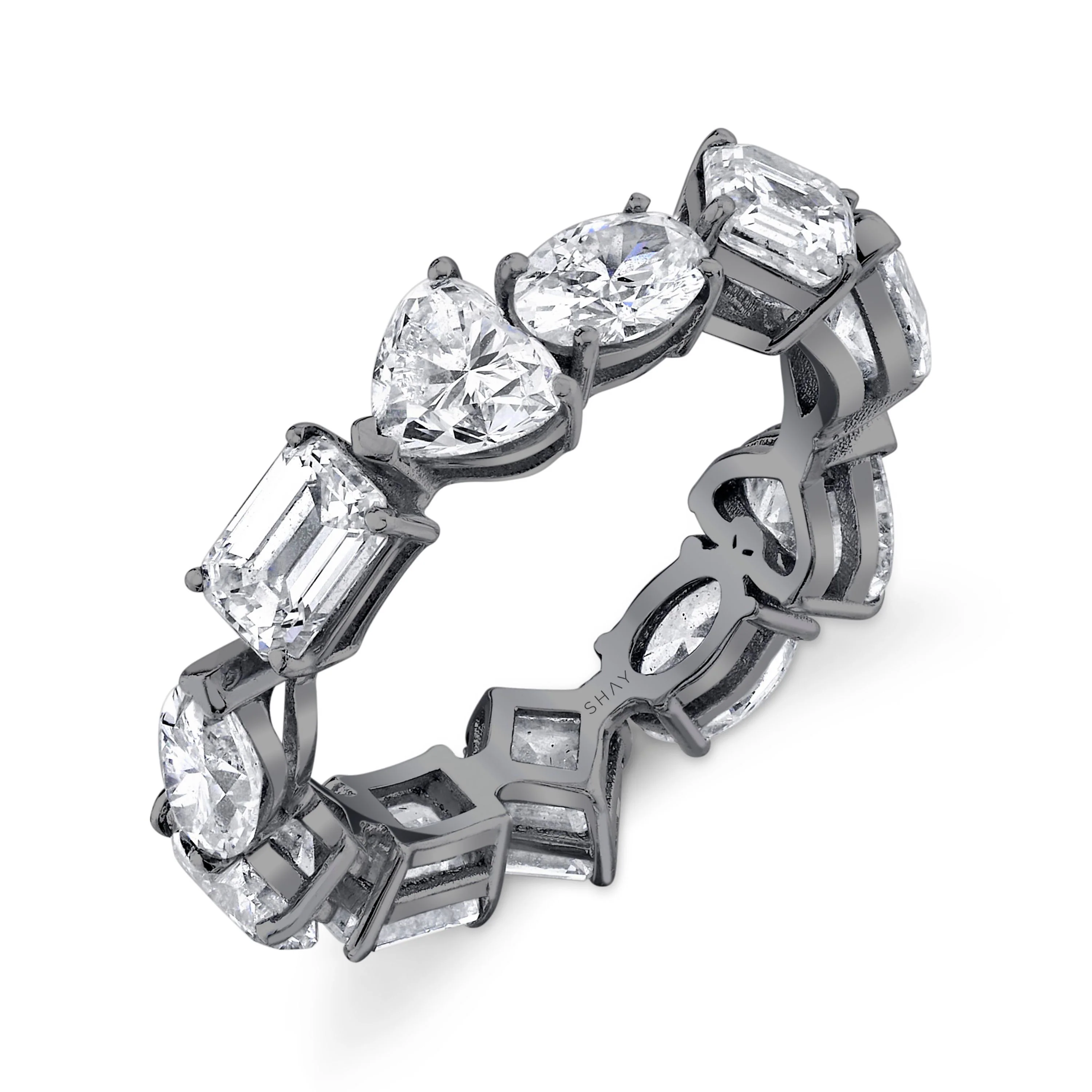 MIXED DIAMOND ETERNITY BAND - Image 4