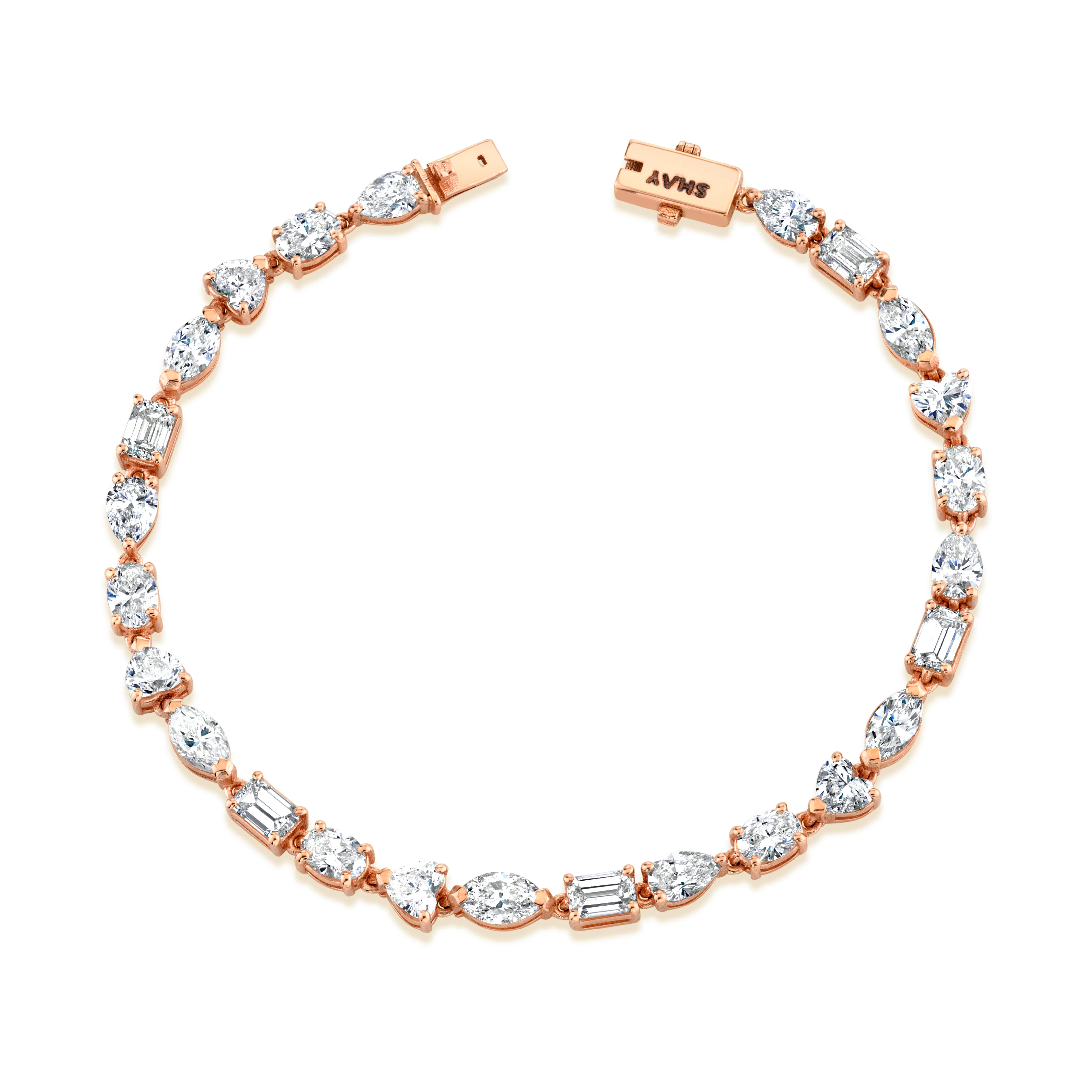 MIXED DIAMOND TENNIS BRACELET CLASSIC - Image 3