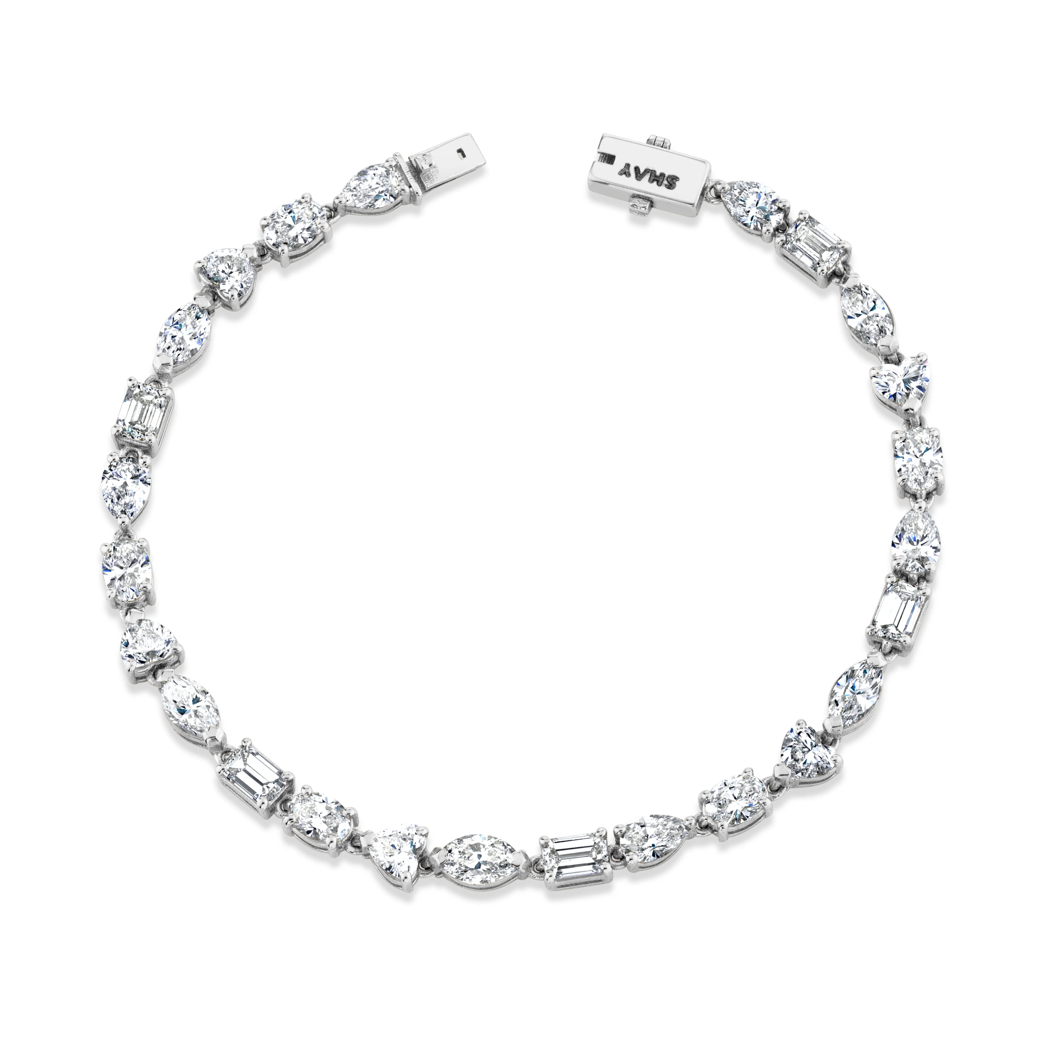 MIXED DIAMOND TENNIS BRACELET CLASSIC - Image 4