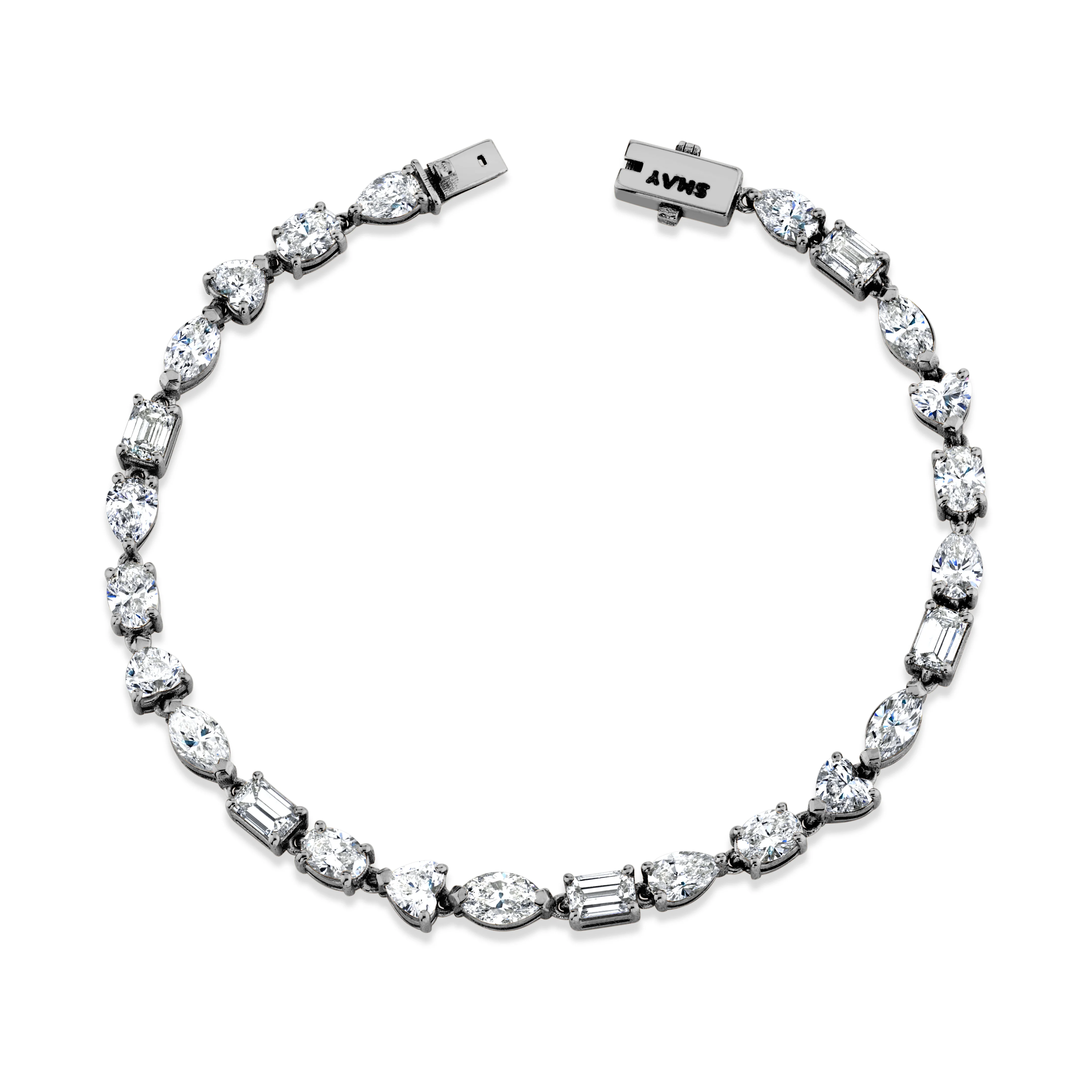 MIXED DIAMOND TENNIS BRACELET CLASSIC - Image 5