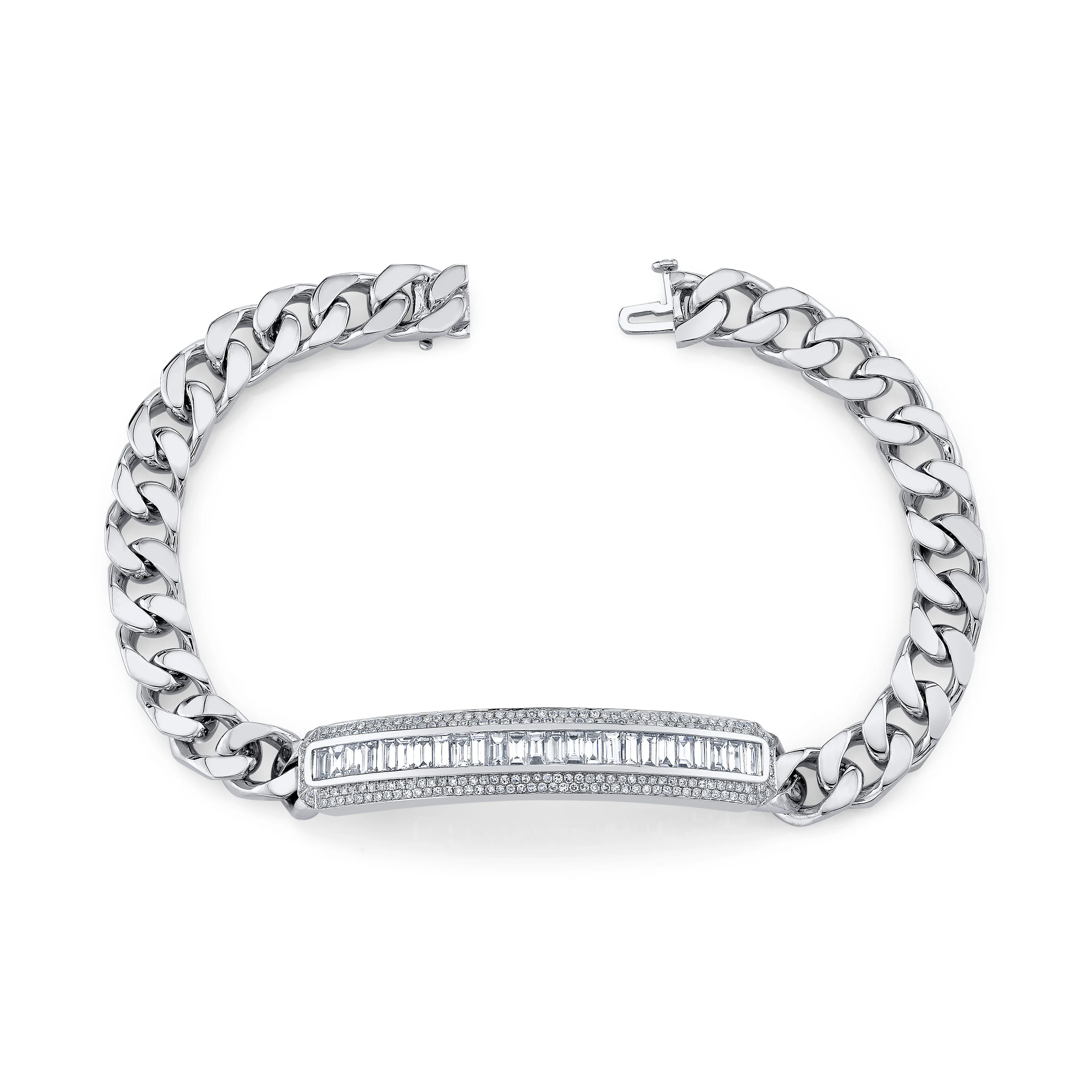 MEN'S MIXED DIAMOND LINK BRACELET - Image 4