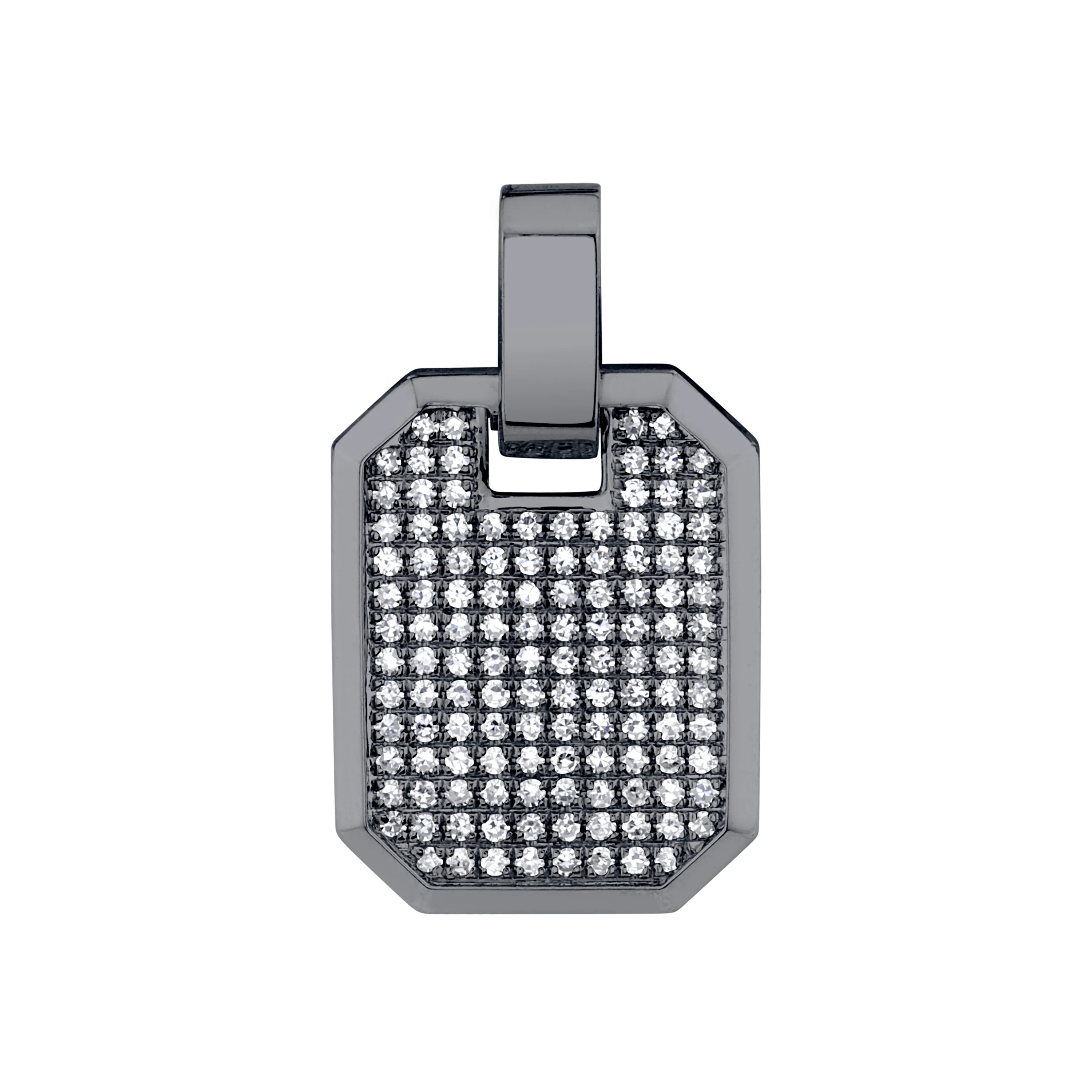 DIAMOND PAVE NAMEPLATE PENDANT - Image 5