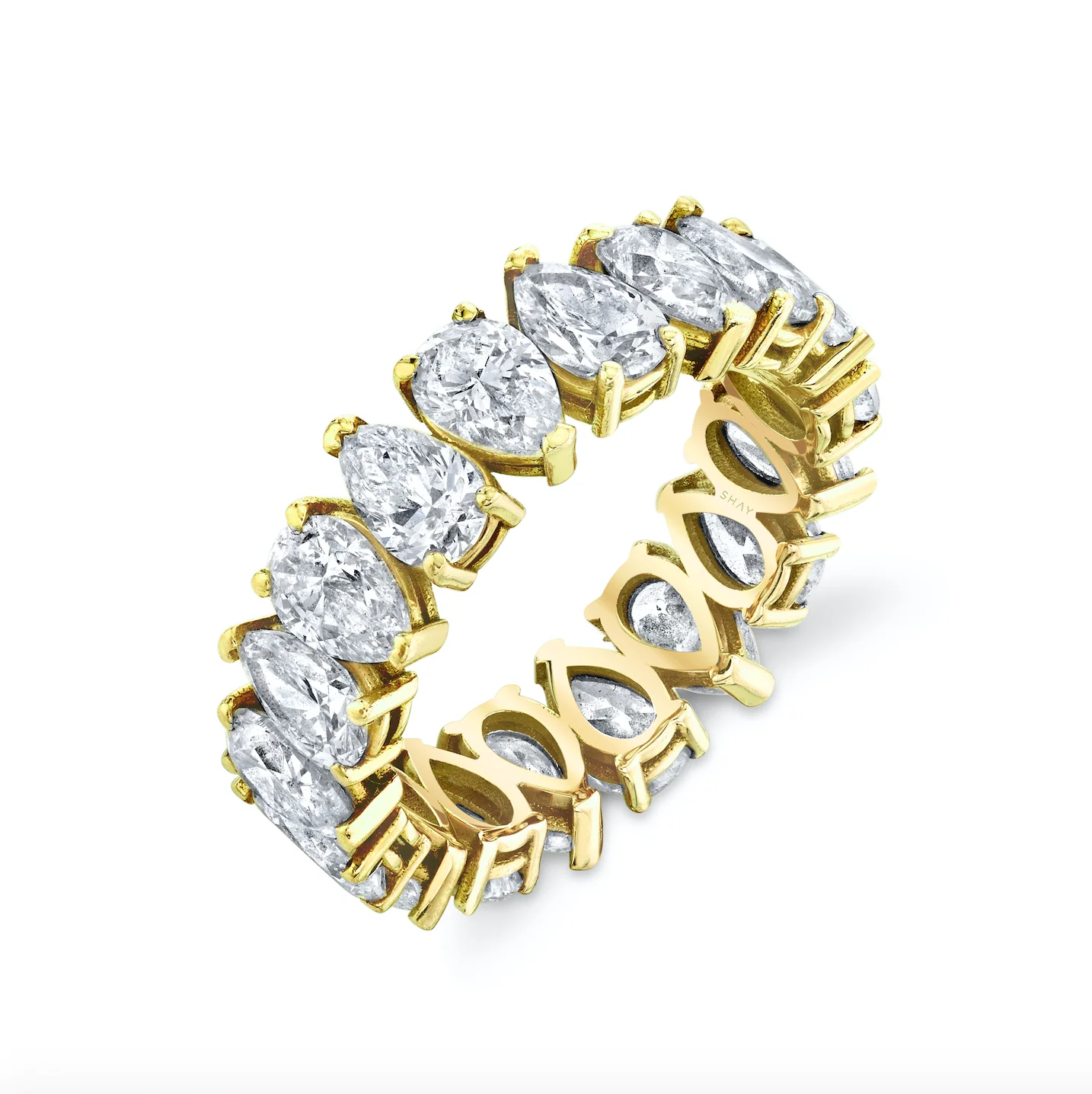 DIAMOND PEAR ETERNITY RING - Image 3