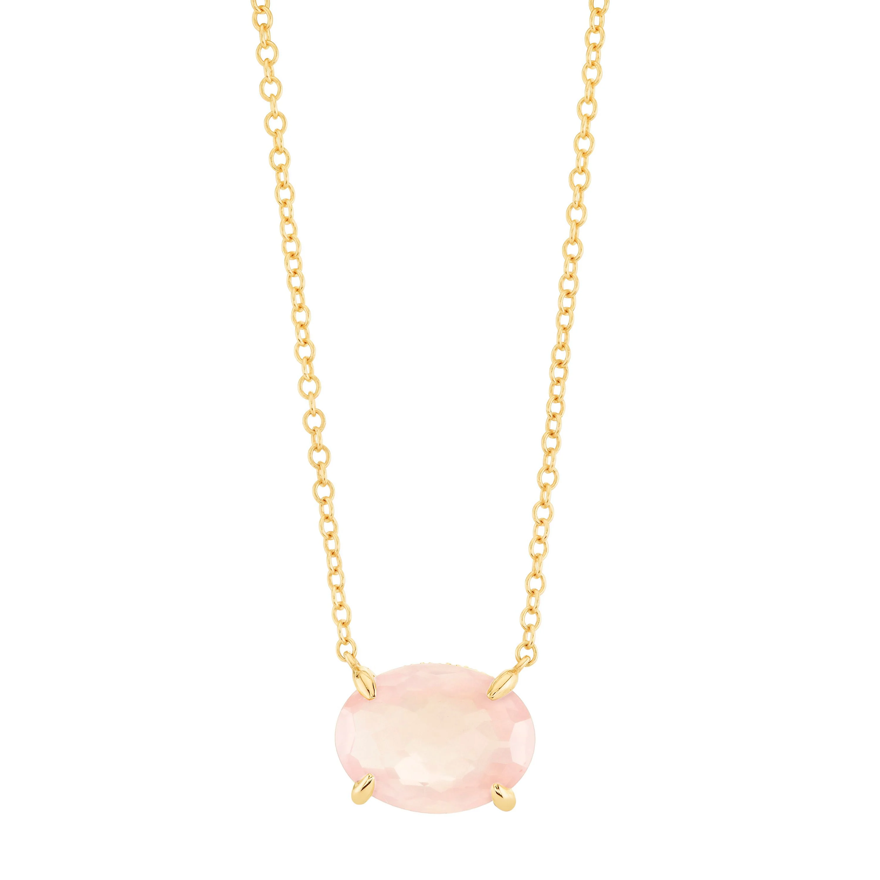 PINK QUARTZ GEM NECKLACE - Image 3