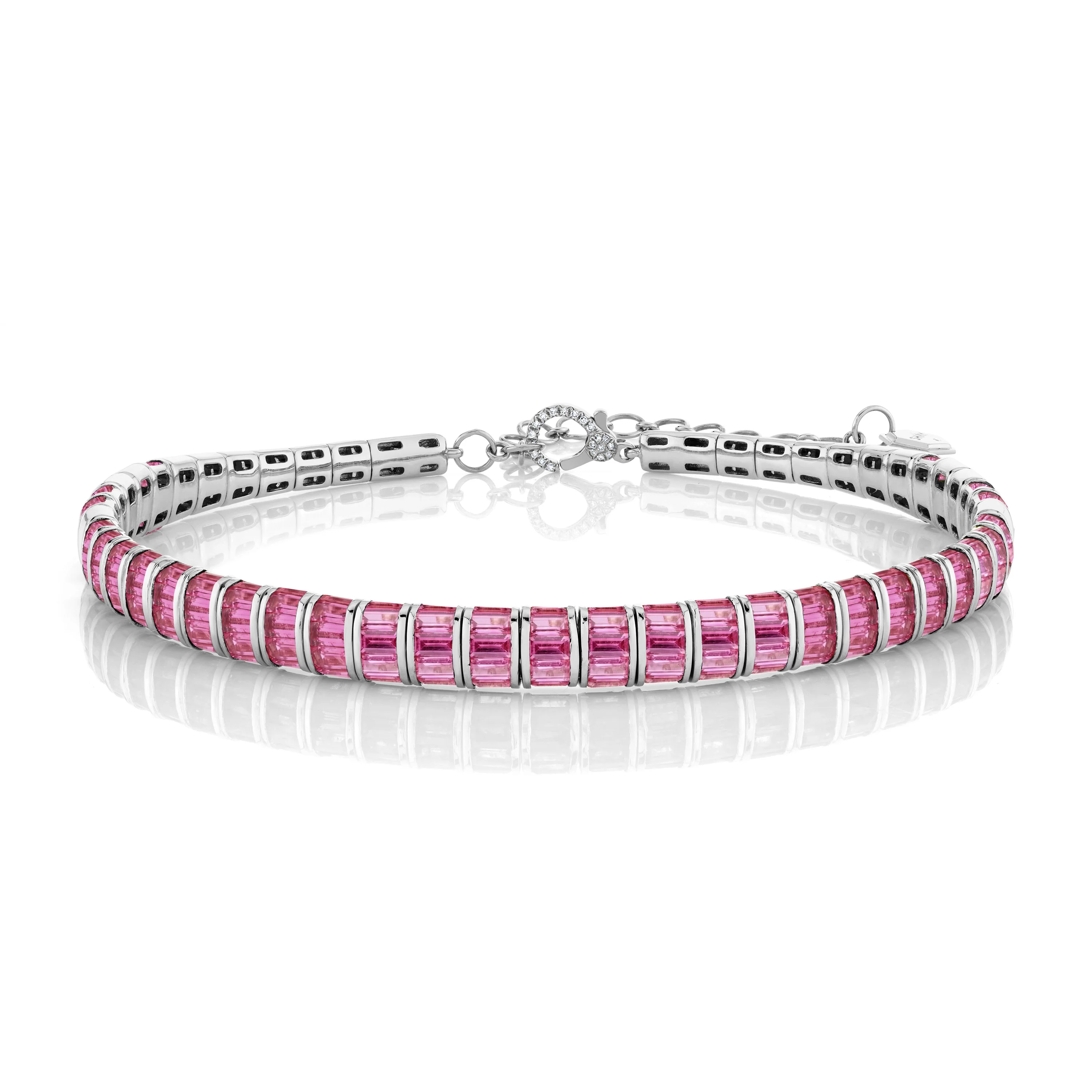 PINK SAPPHIRE BAGUETTE COLLAR - Image 3