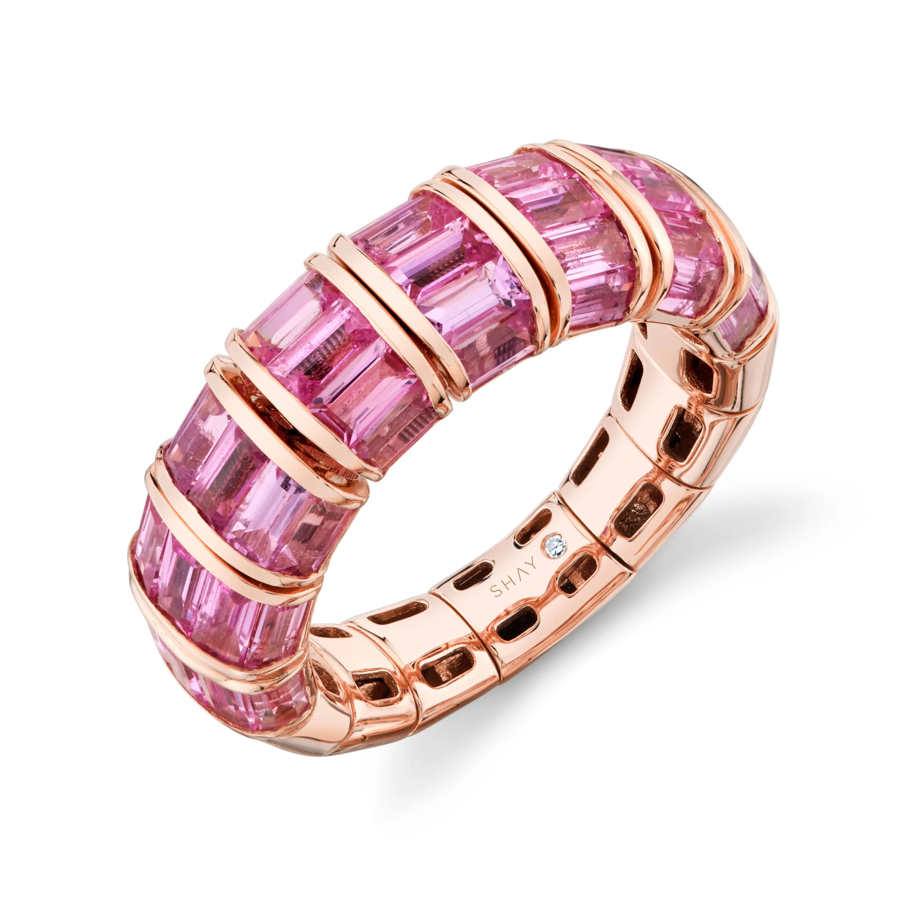 PINK SAPPHIRE BAGUETTE RING - Image 2