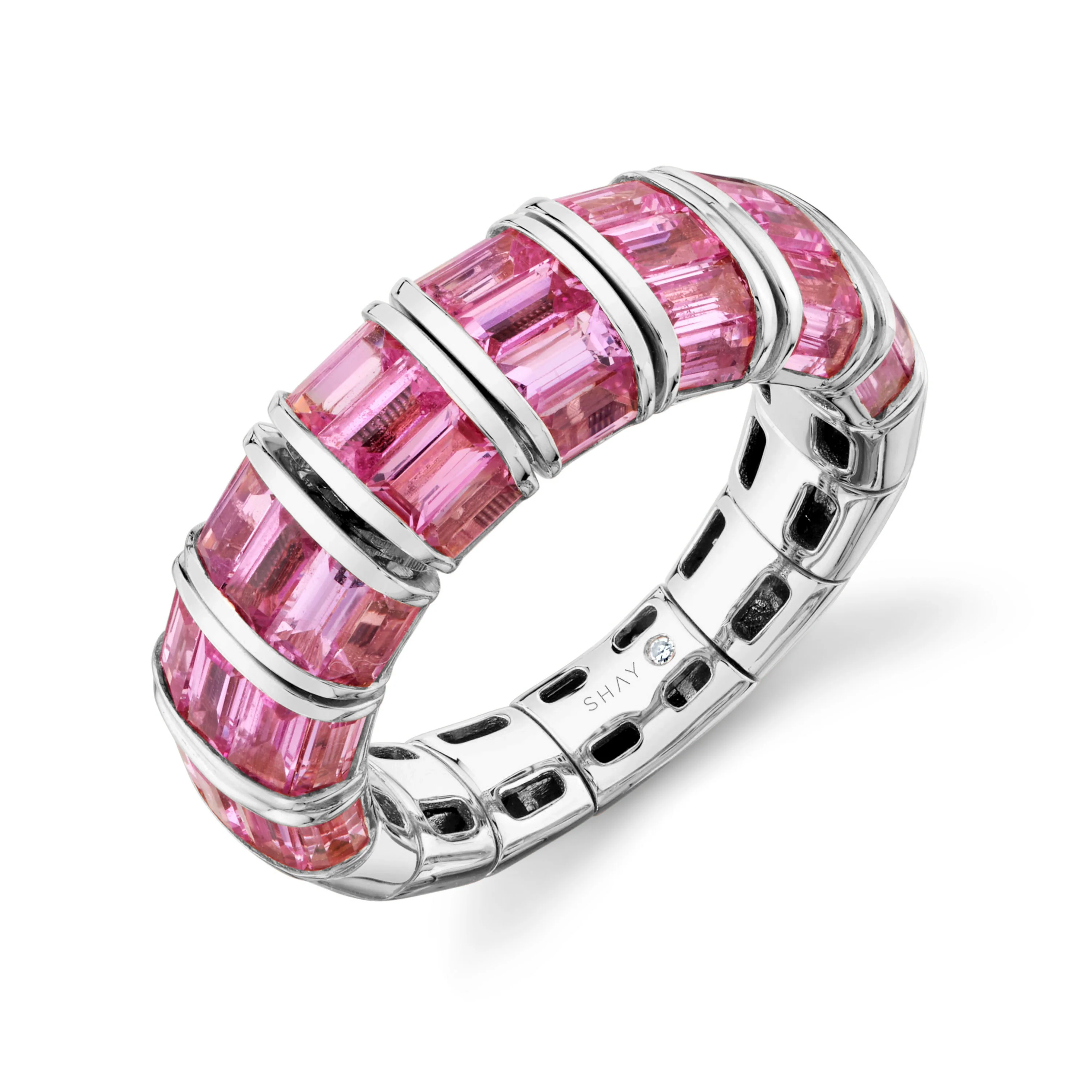 PINK SAPPHIRE BAGUETTE RING - Image 3