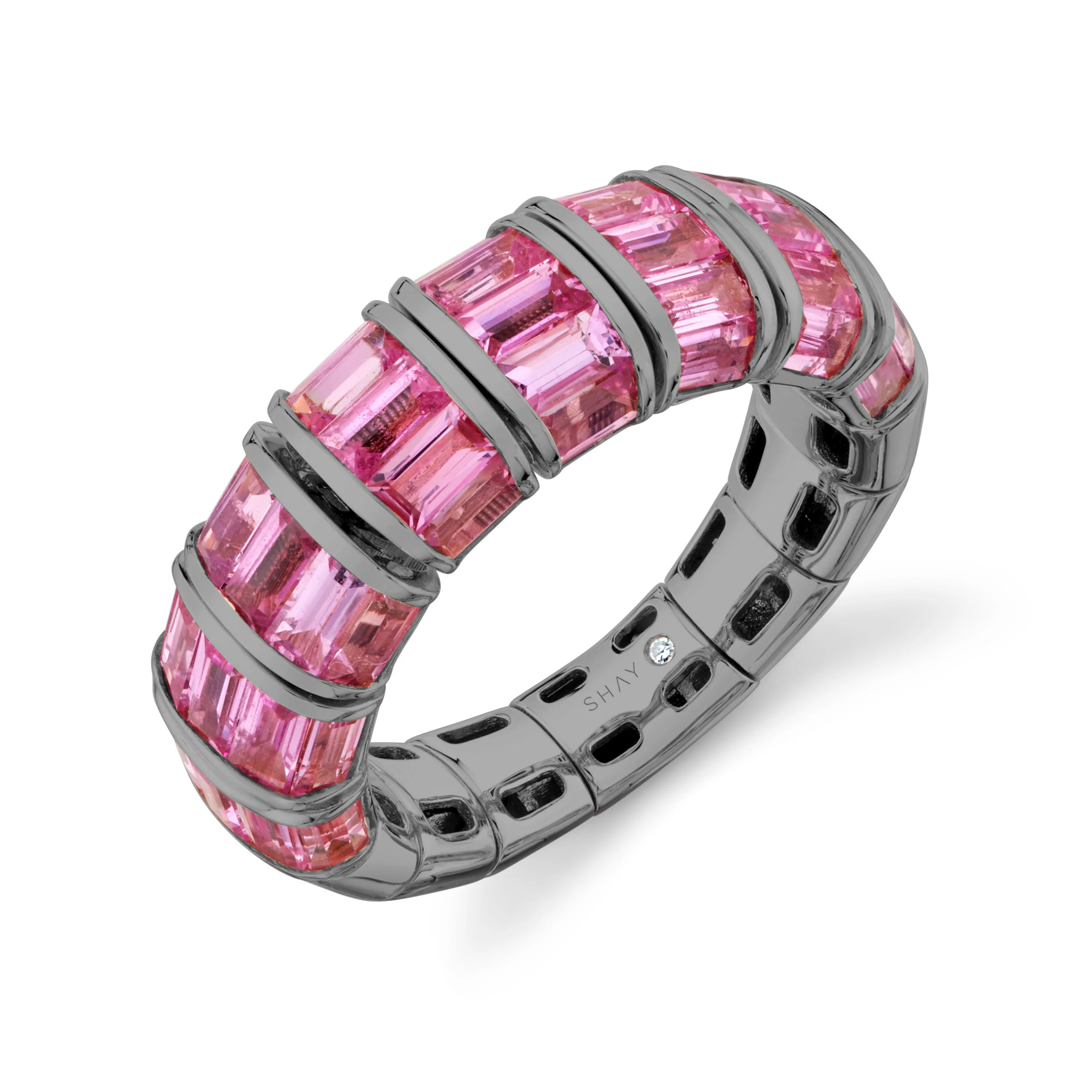 PINK SAPPHIRE BAGUETTE RING - Image 4
