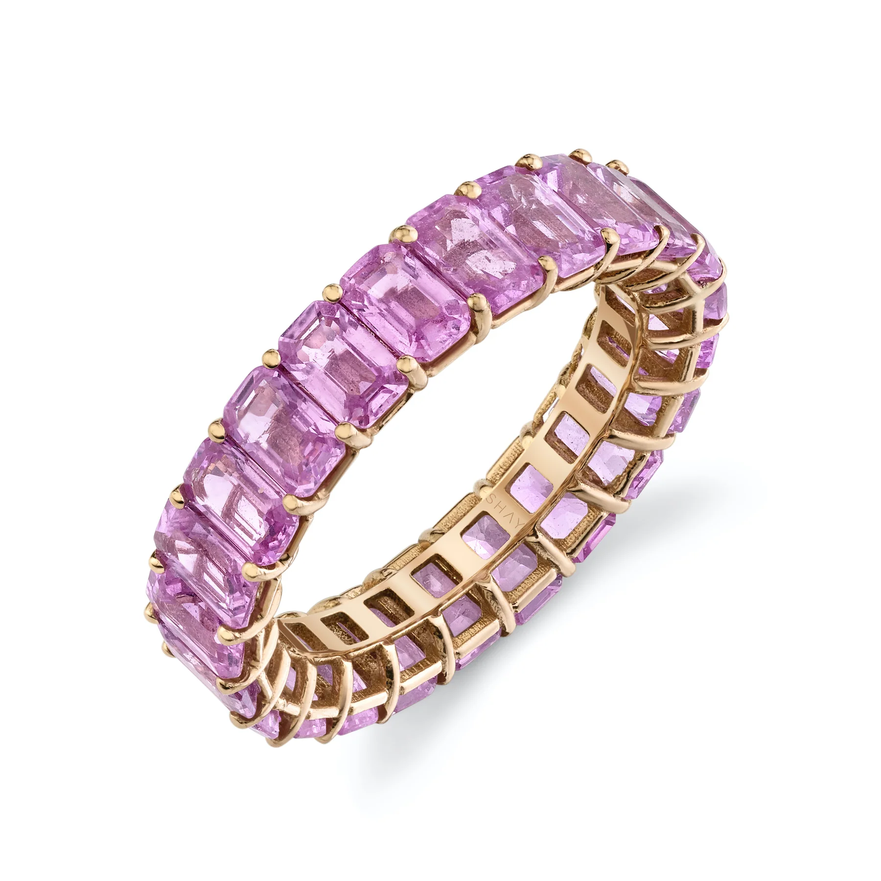 PINK SAPPHIRE ETERNITY BAND - Image 3
