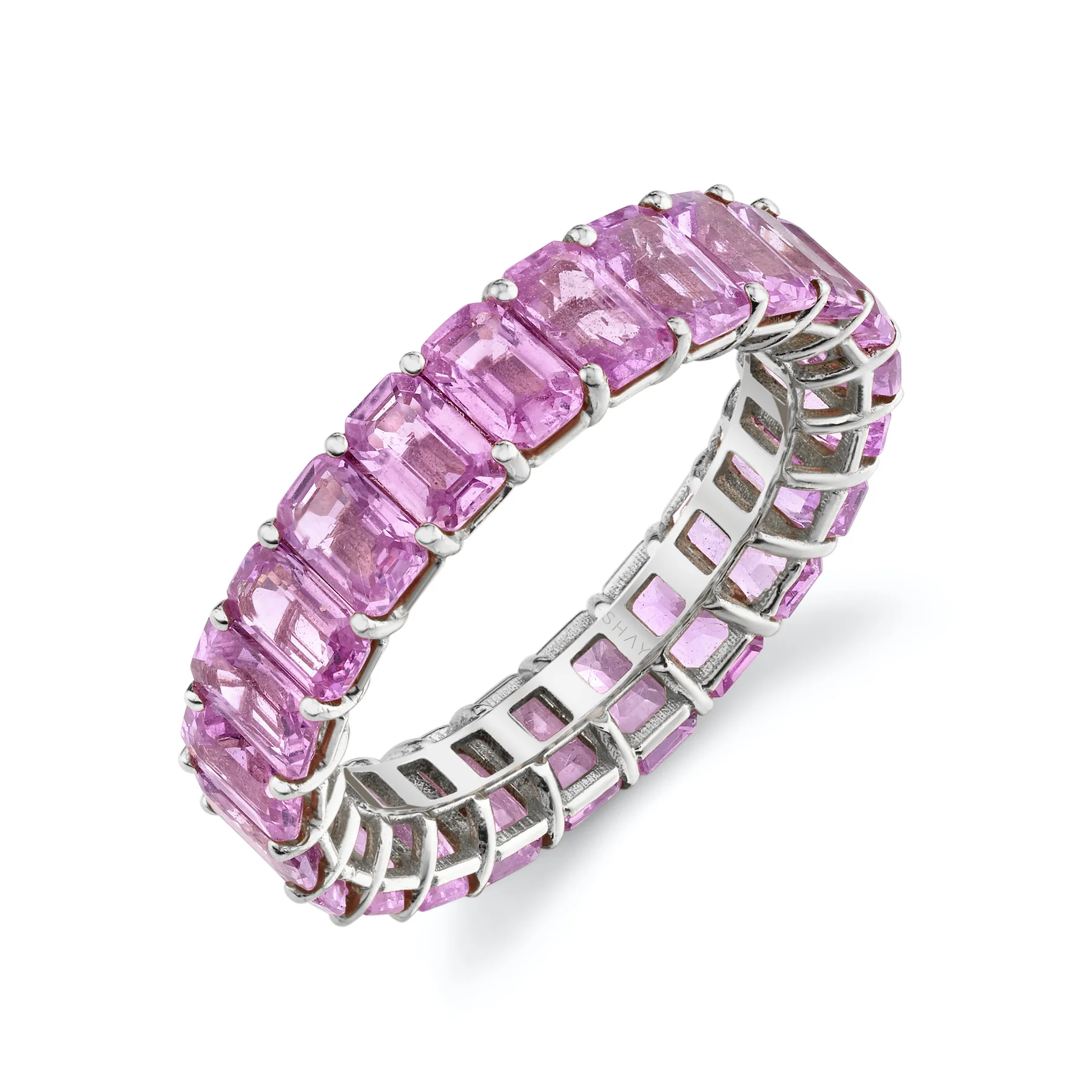 PINK SAPPHIRE ETERNITY BAND - Image 5