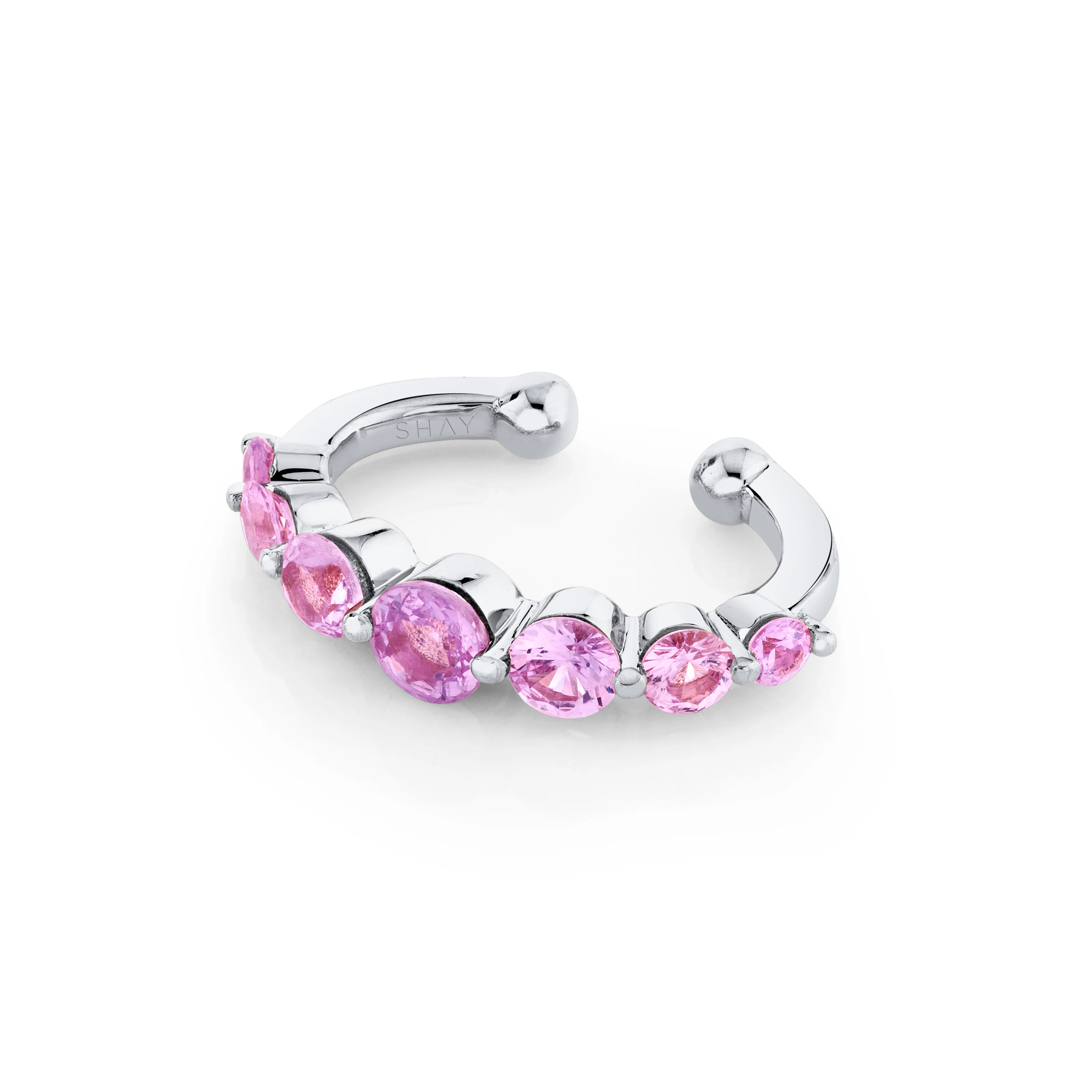 PINK SAPPHIRE GRADUAL EAR CUFF - Image 4