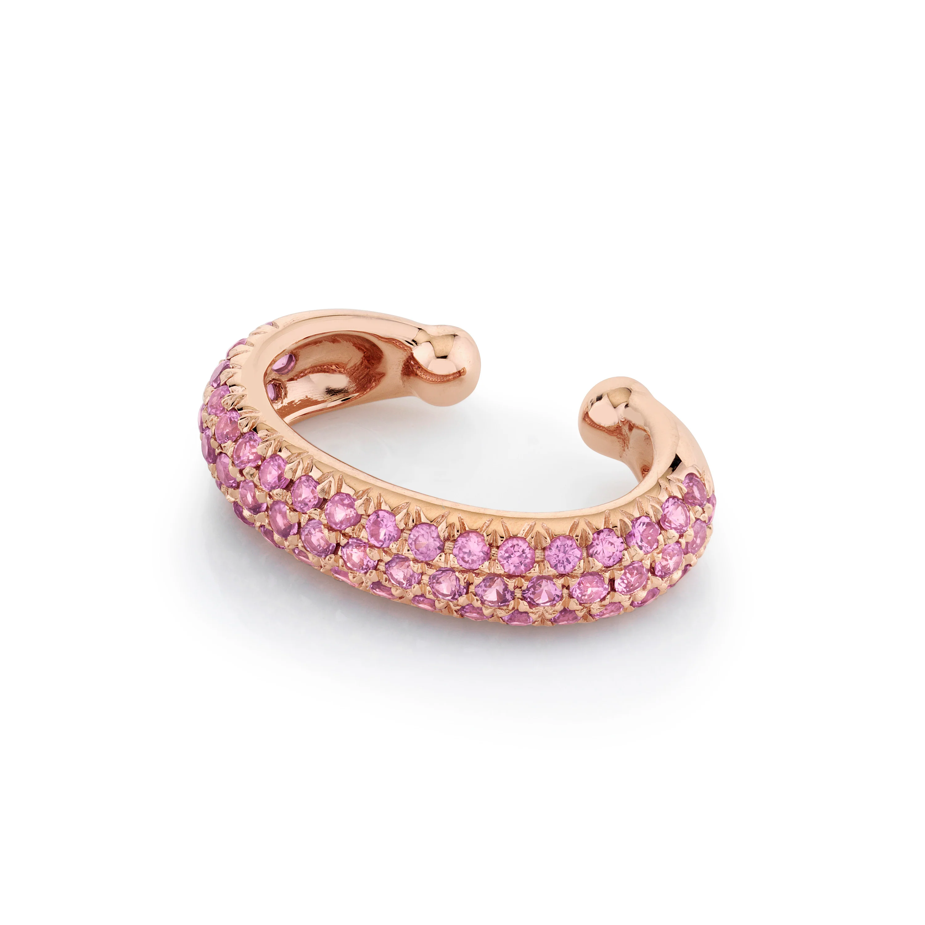 PINK SAPPHIRE JUMBO EAR CUFF