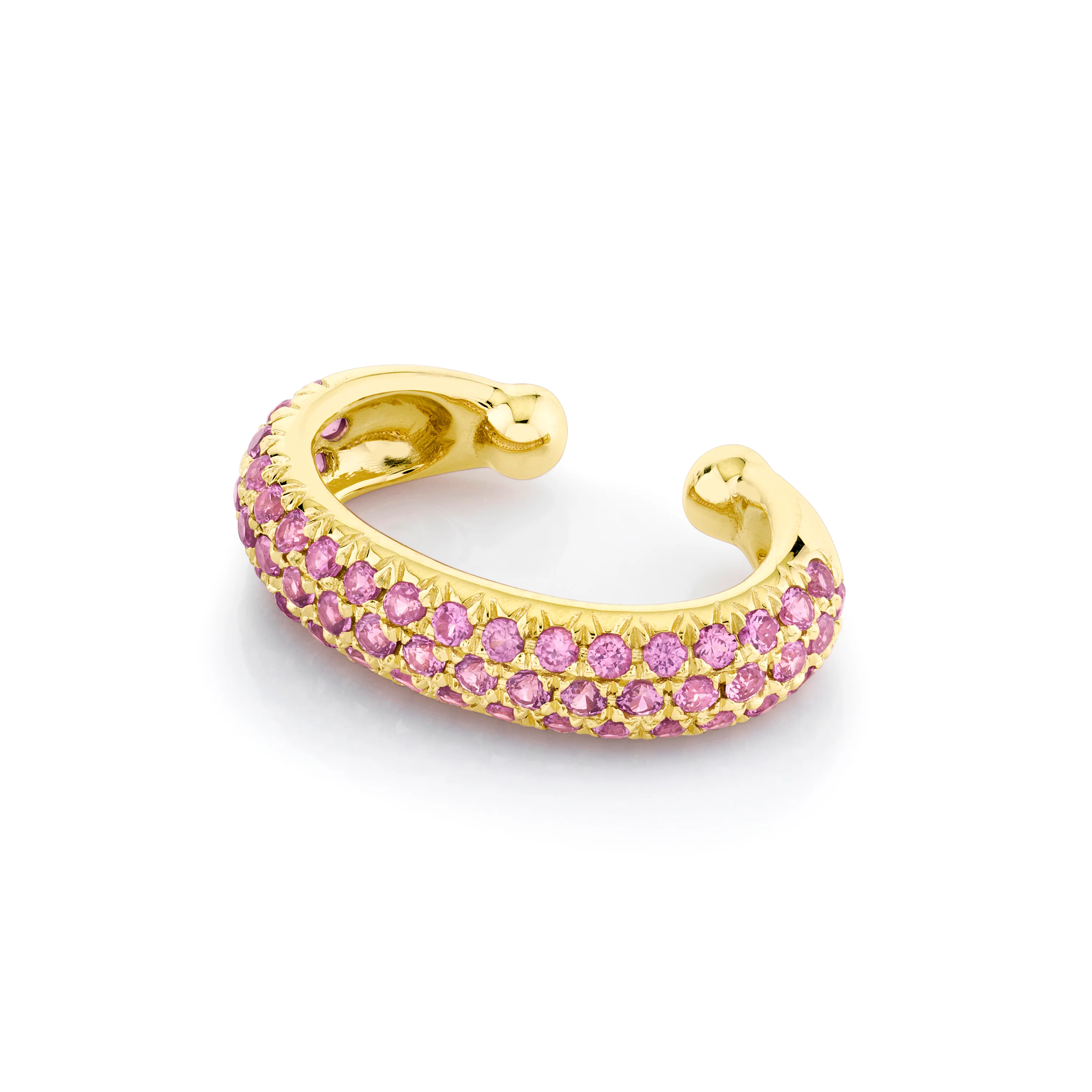 PINK SAPPHIRE JUMBO EAR CUFF - Image 3