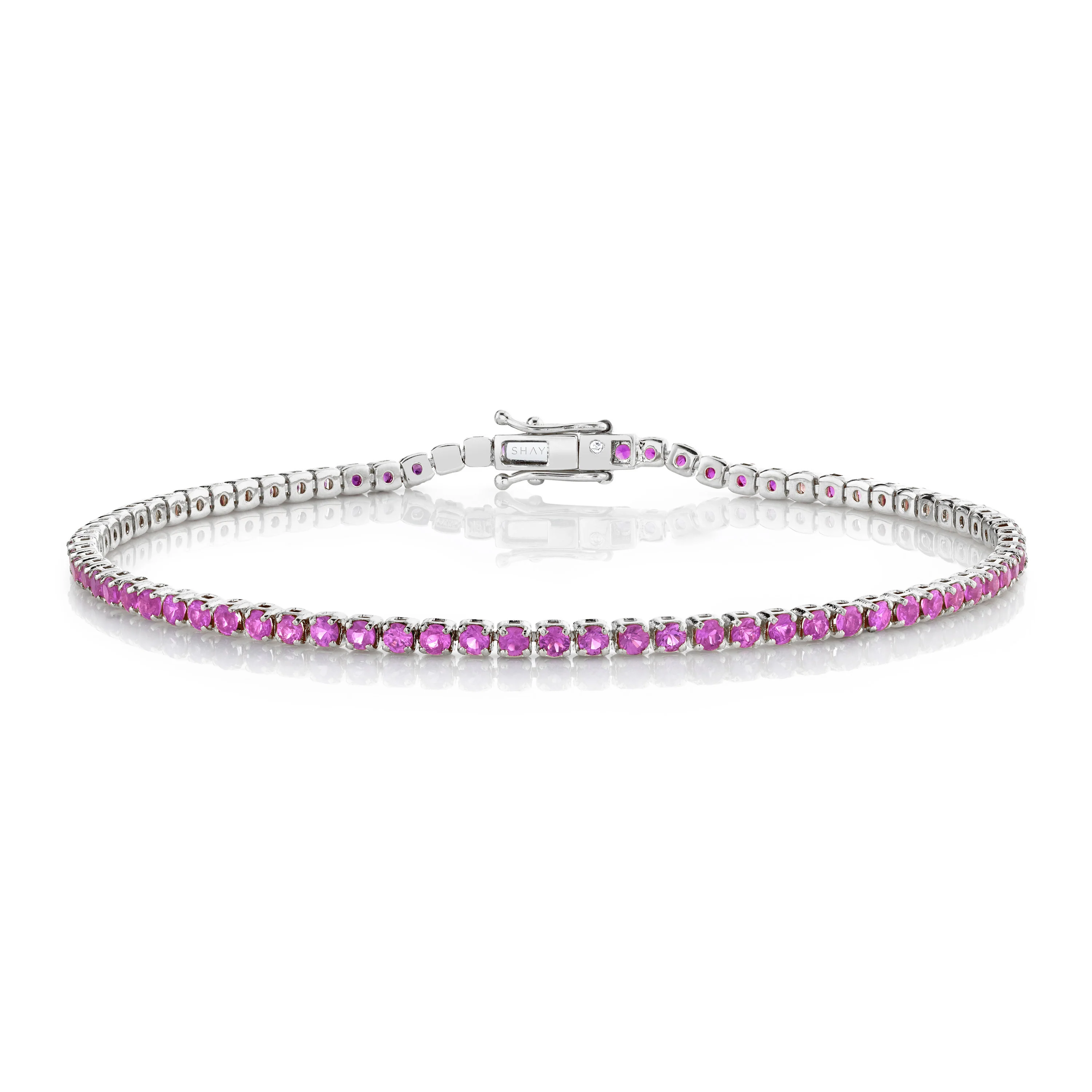 PINK SAPPHIRE THREAD BRACELET - Image 4