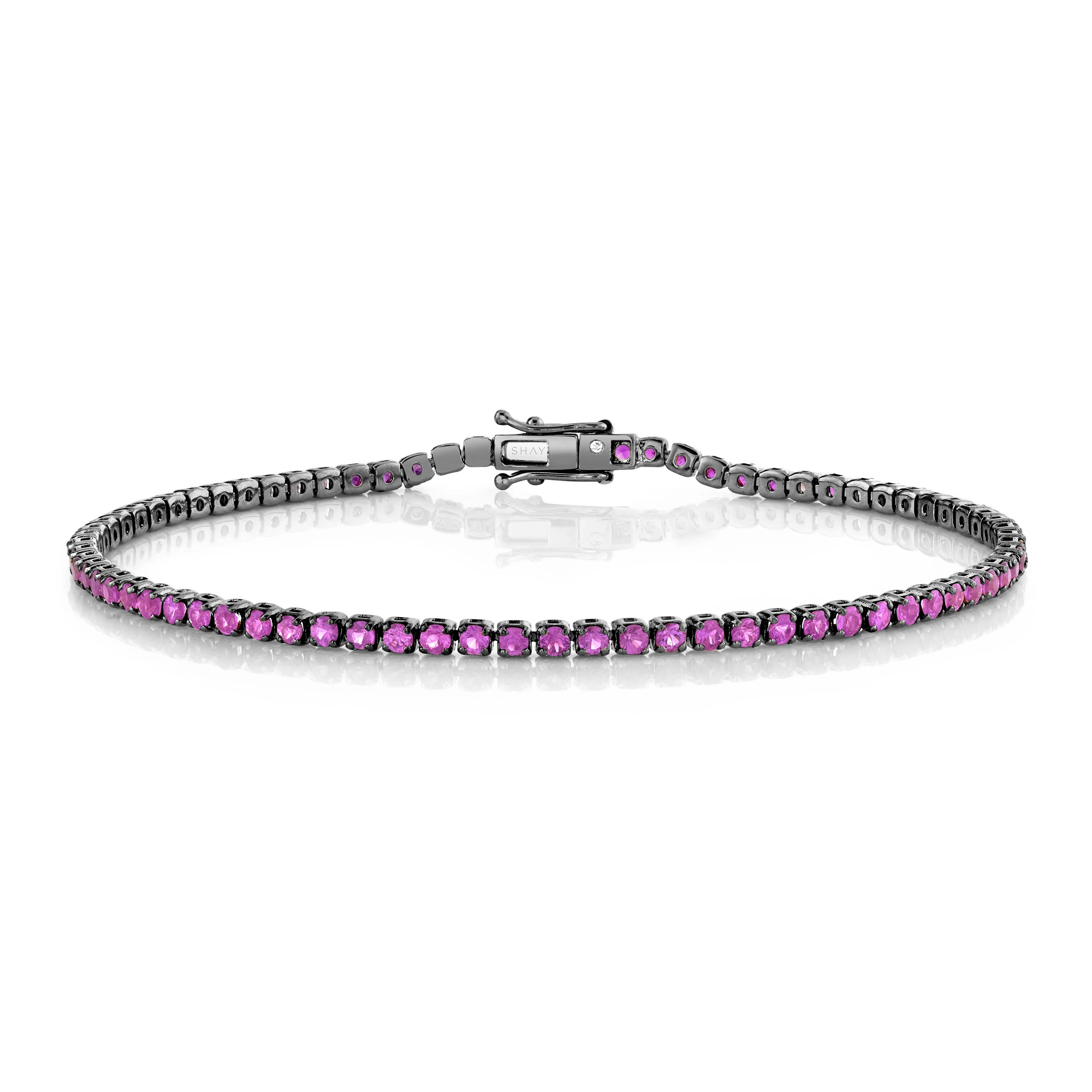 PINK SAPPHIRE THREAD BRACELET - Image 5