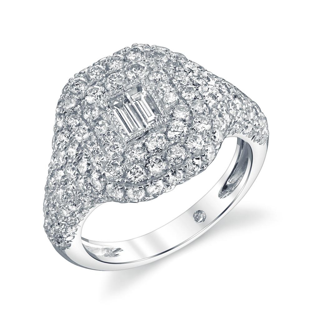 READY TO SHIP DIAMOND PAVE PINKY RING - Image 3