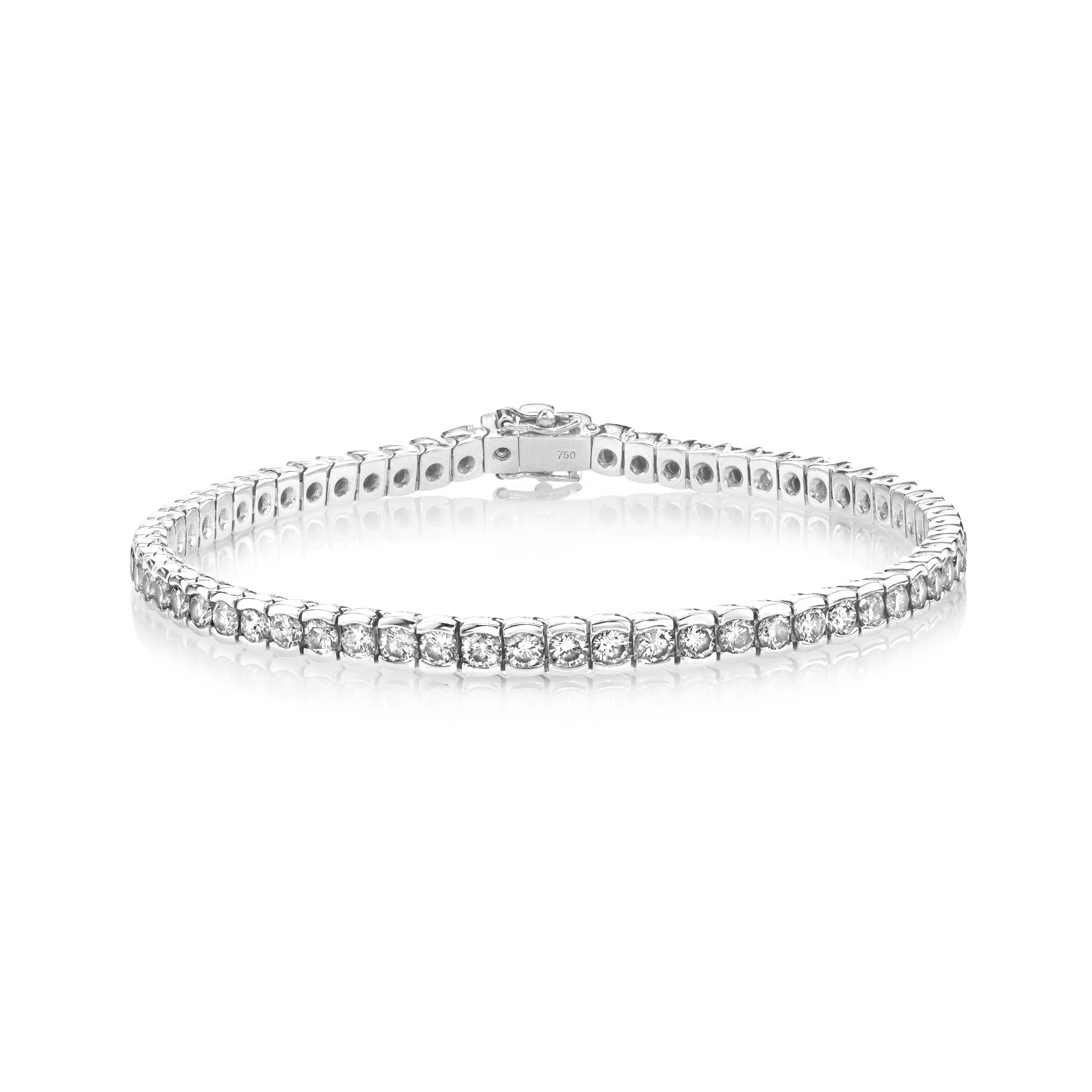 READY TO SHIP DIAMOND BEZEL TENNIS BRACELET - Image 3