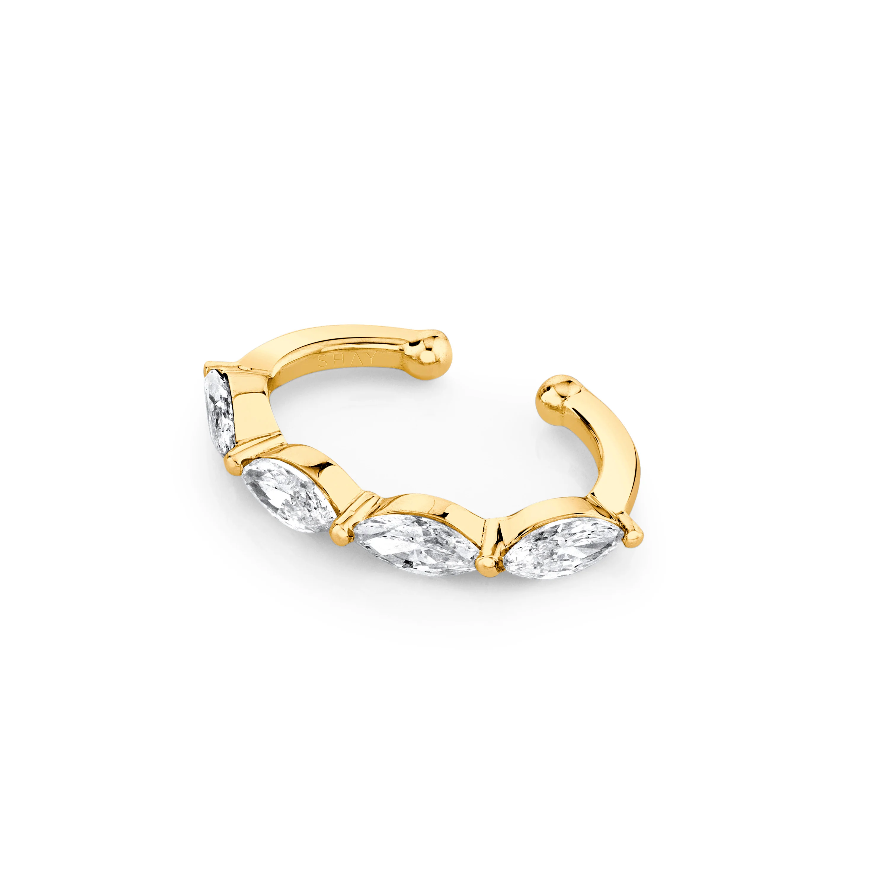 READY TO SHIP DIAMOND EAST WEST EAR CUFF - Image 3
