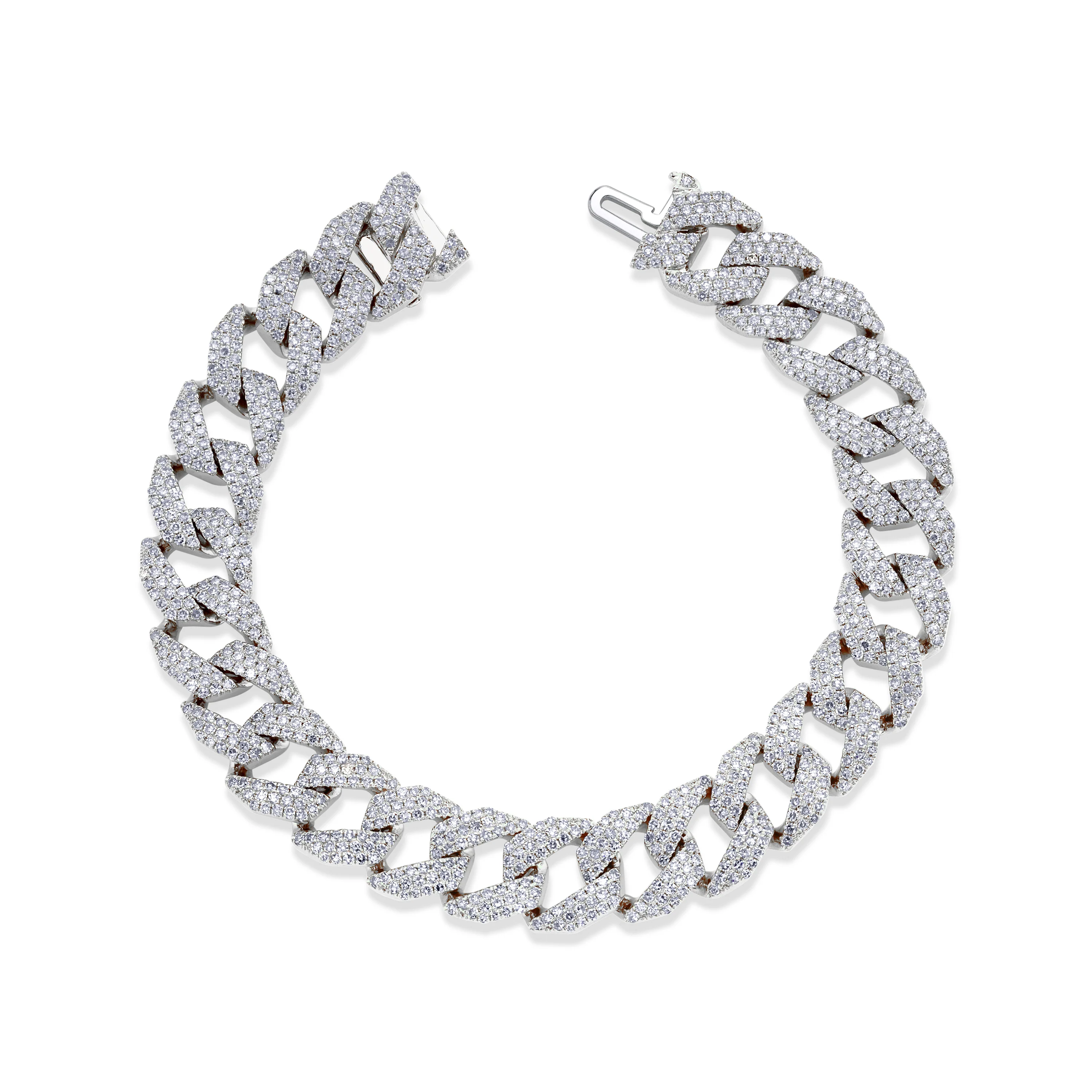 READY TO SHIP DIAMOND GEO LINK BRACELET