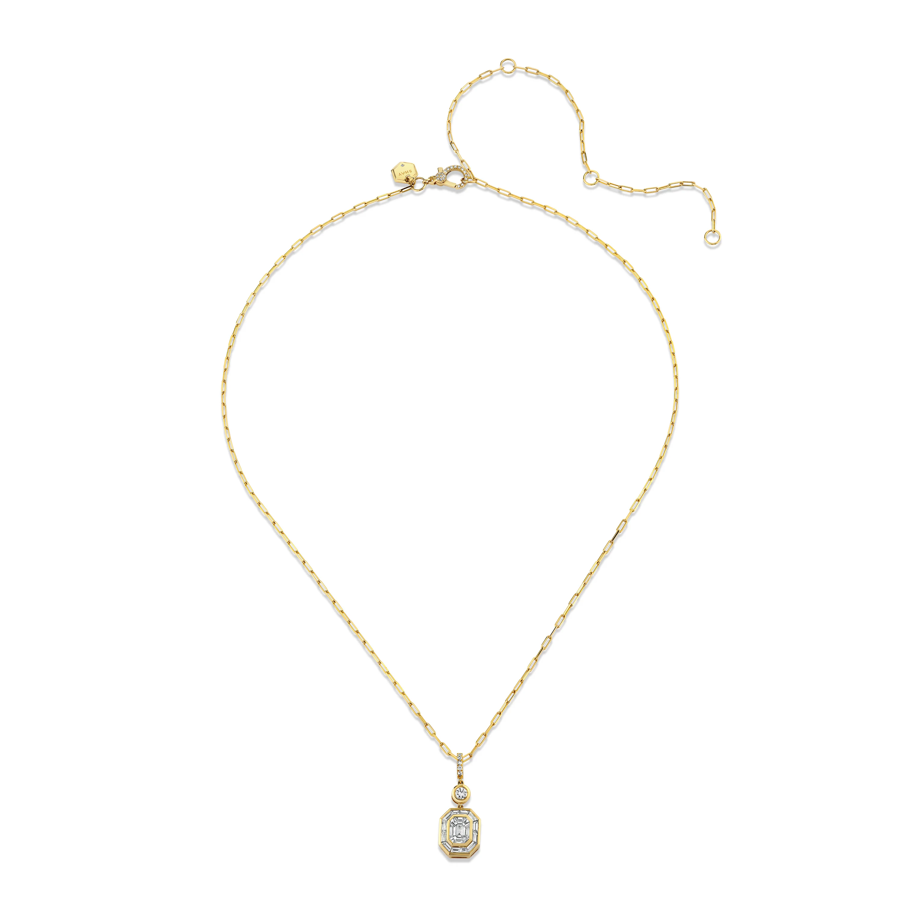 READY TO SHIP DIAMOND ILLUSION DROP NECKLACE - Image 3
