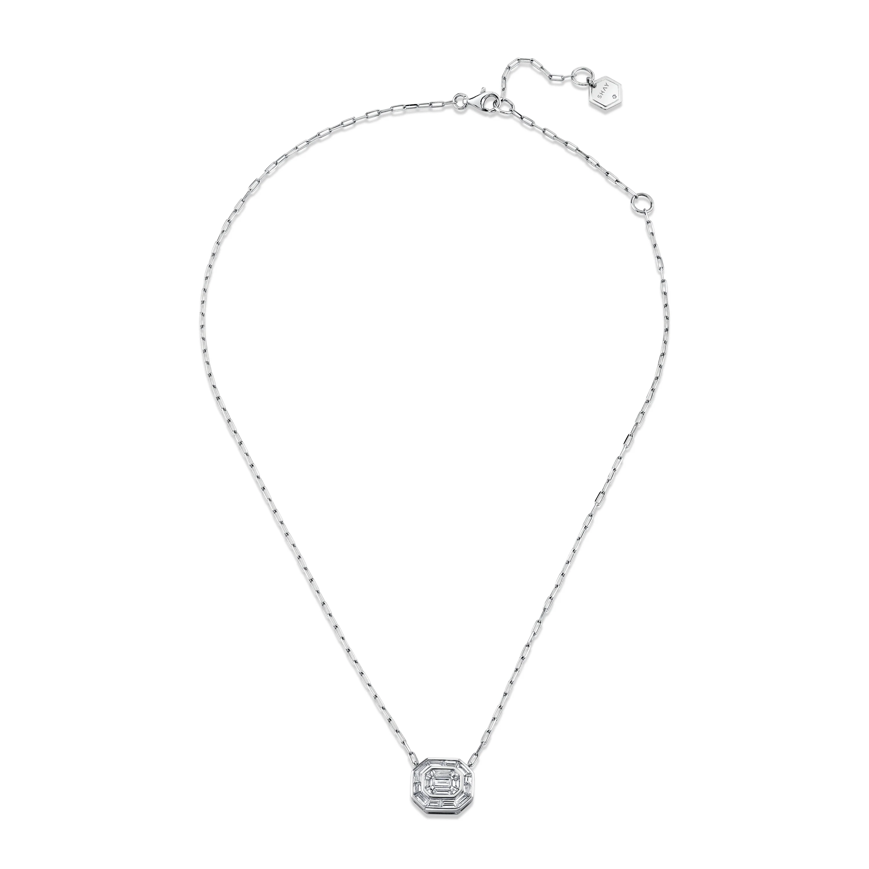 READY TO SHIP DIAMOND ILLUSION NECKLACE - Image 3