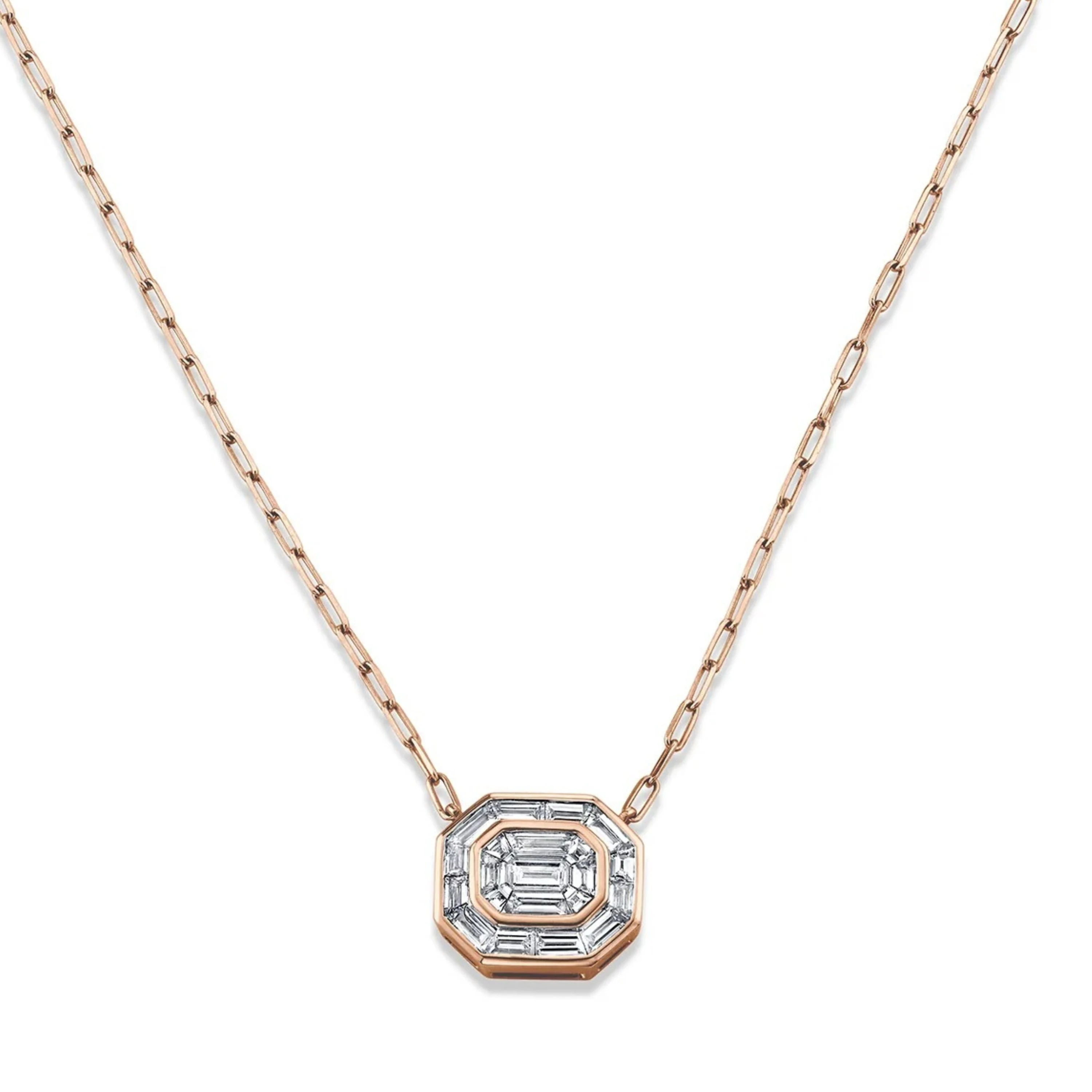 READY TO SHIP DIAMOND ILLUSION NECKLACE - Image 4