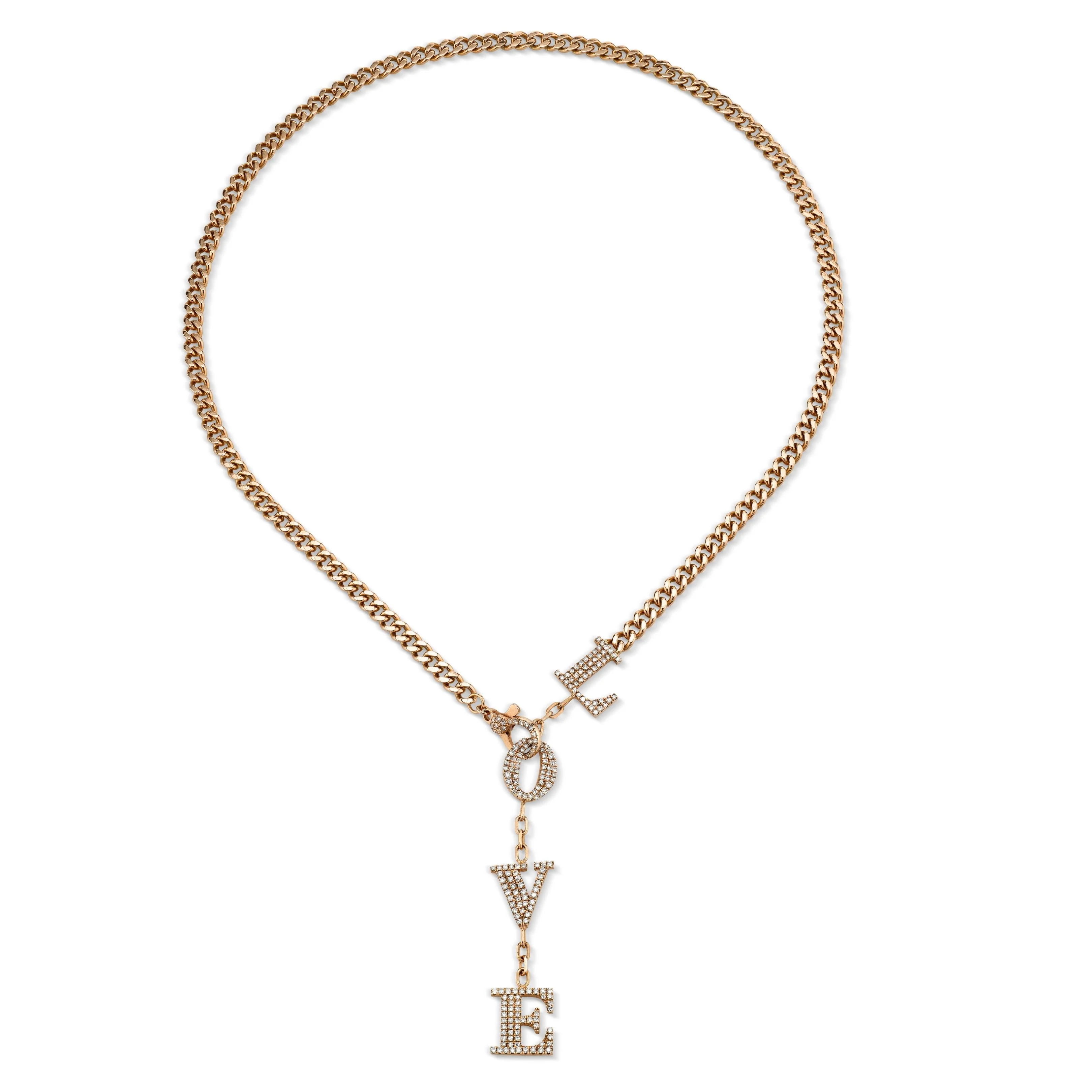 READY TO SHIP DIAMOND LOVE Y NECKLACE - Image 3